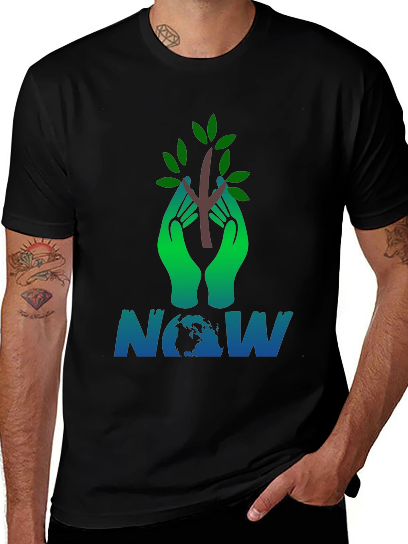 Eco-Friendly Tree NOW Graphic Tee