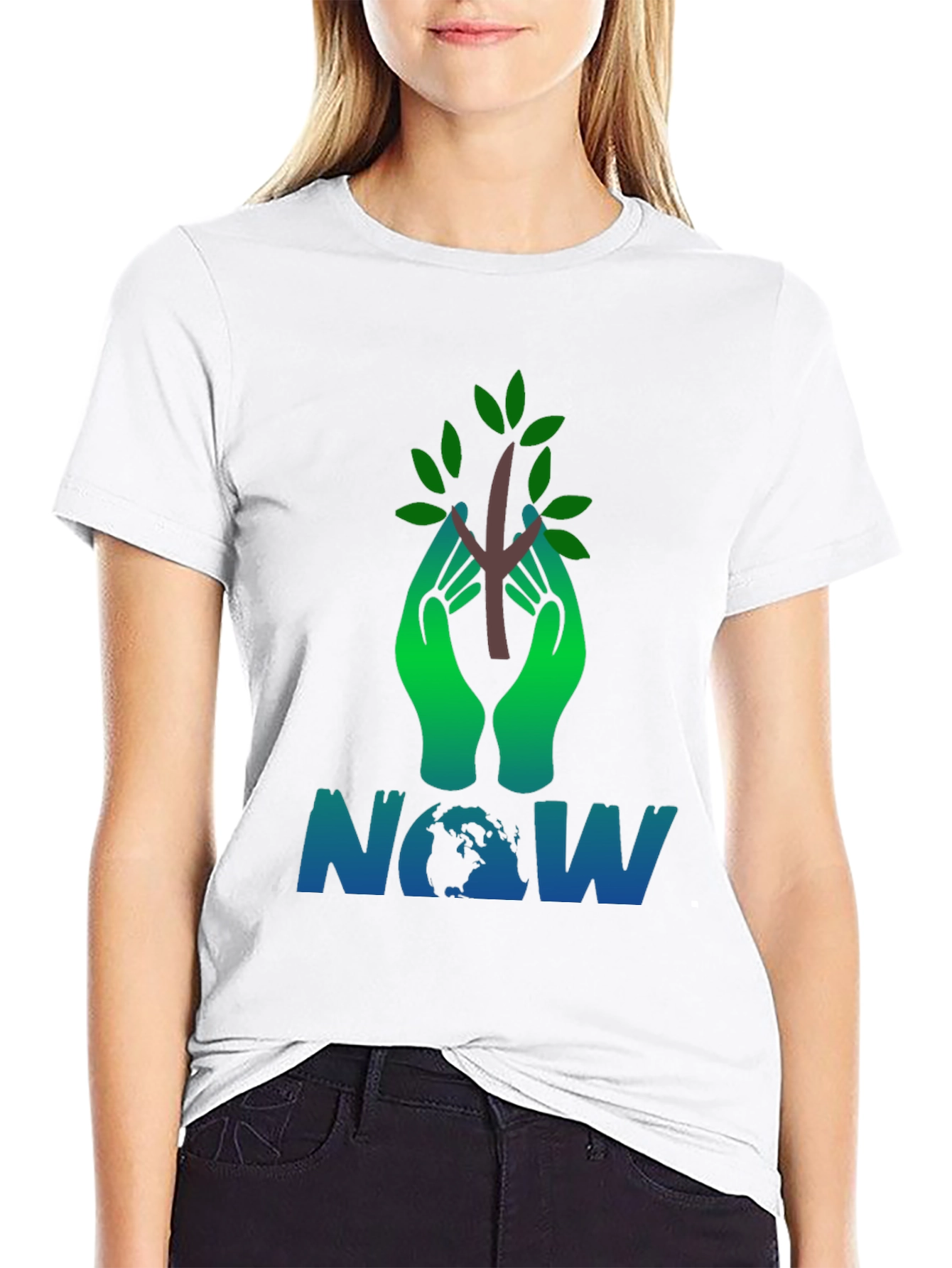 Eco-Friendly Tree NOW Graphic Tee