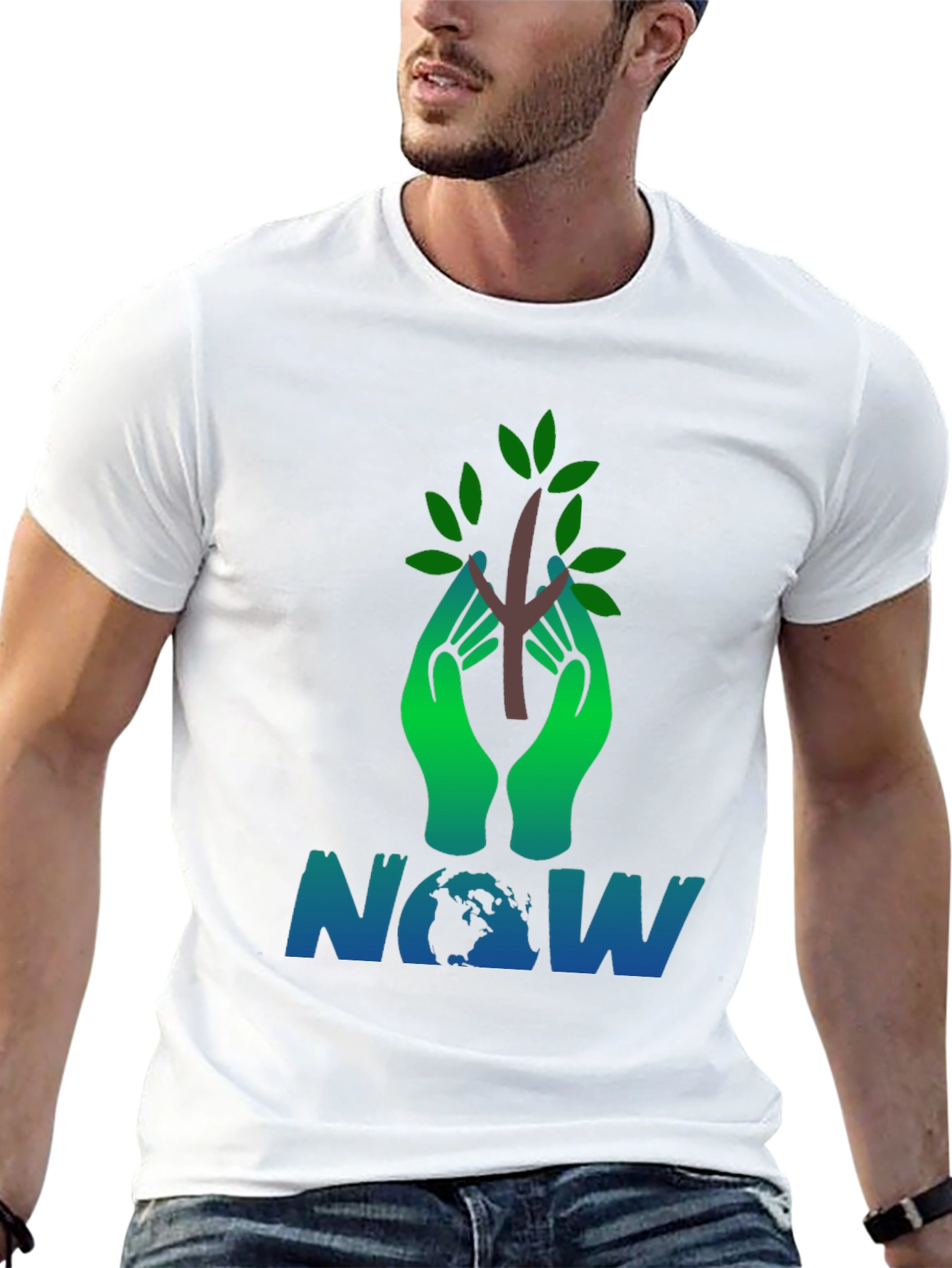 Eco-Friendly Tree NOW Graphic Tee