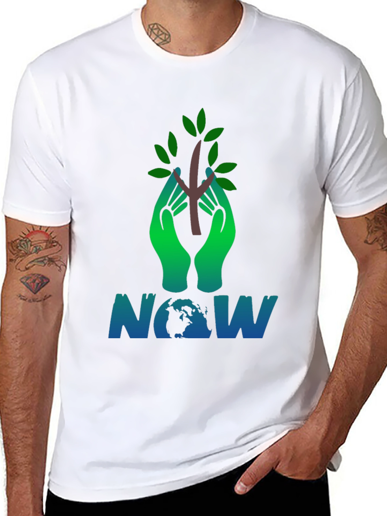 Eco-Friendly Tree NOW Graphic Tee