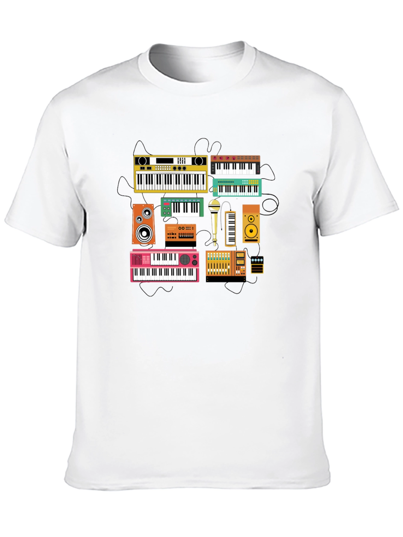 Keyboard Instrument Graphic T-Shirt