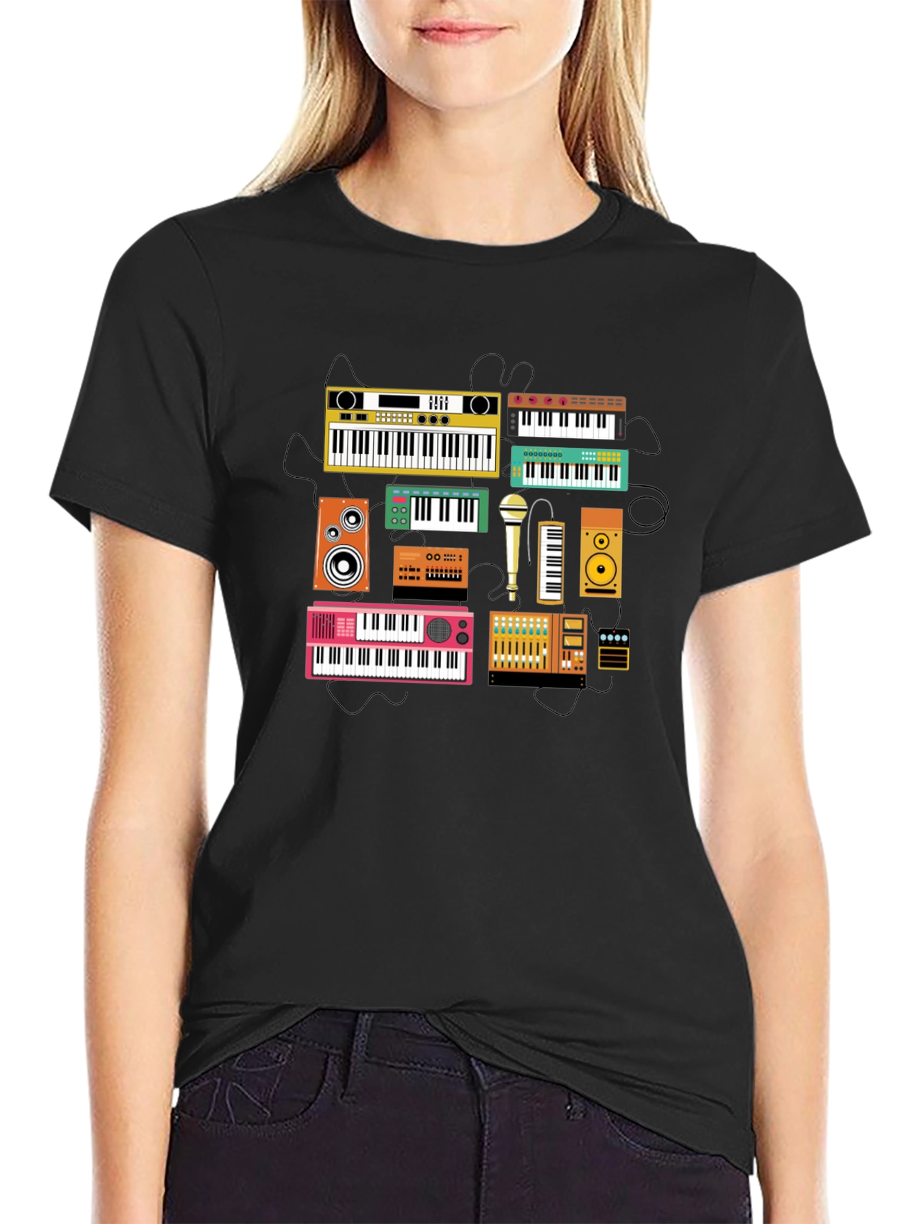 Keyboard Instrument Graphic T-Shirt