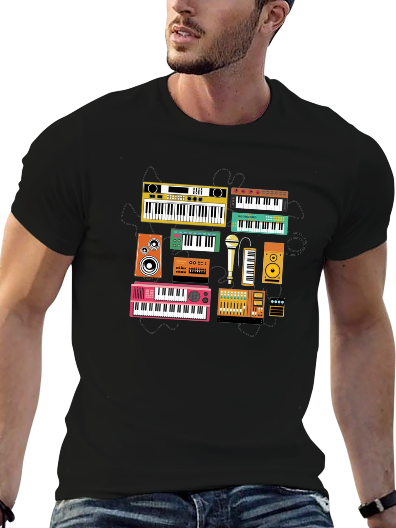 Keyboard Instrument Graphic T-Shirt