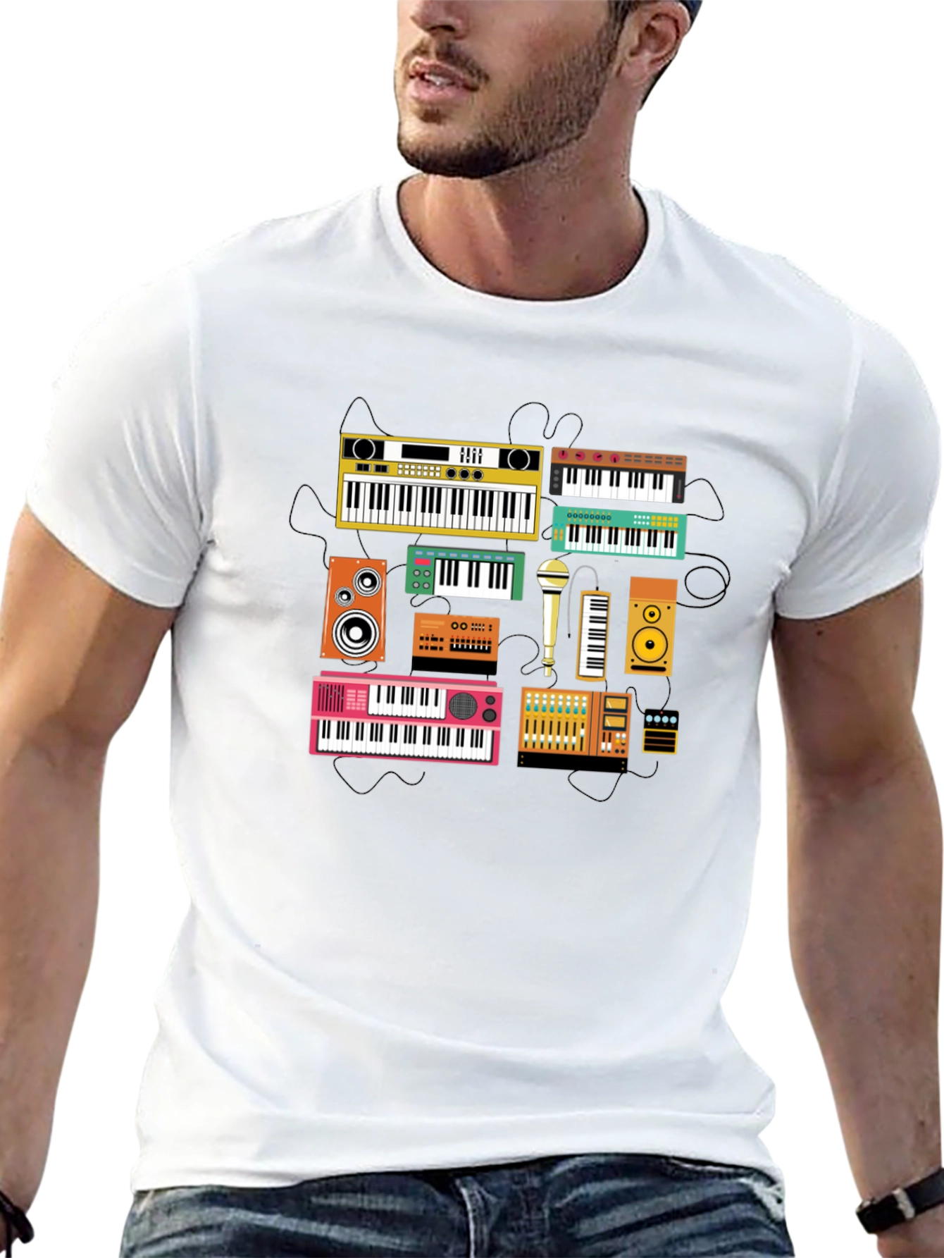 Keyboard Instrument Graphic T-Shirt