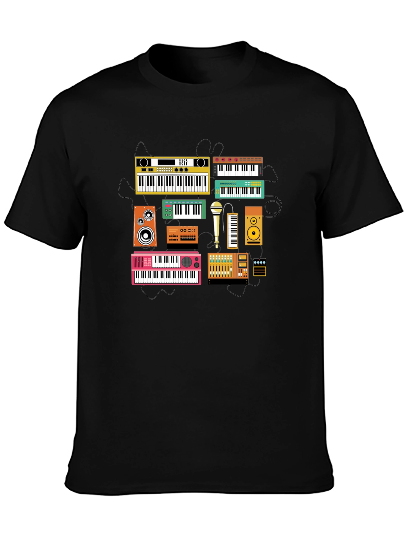 Keyboard Instrument Graphic T-Shirt