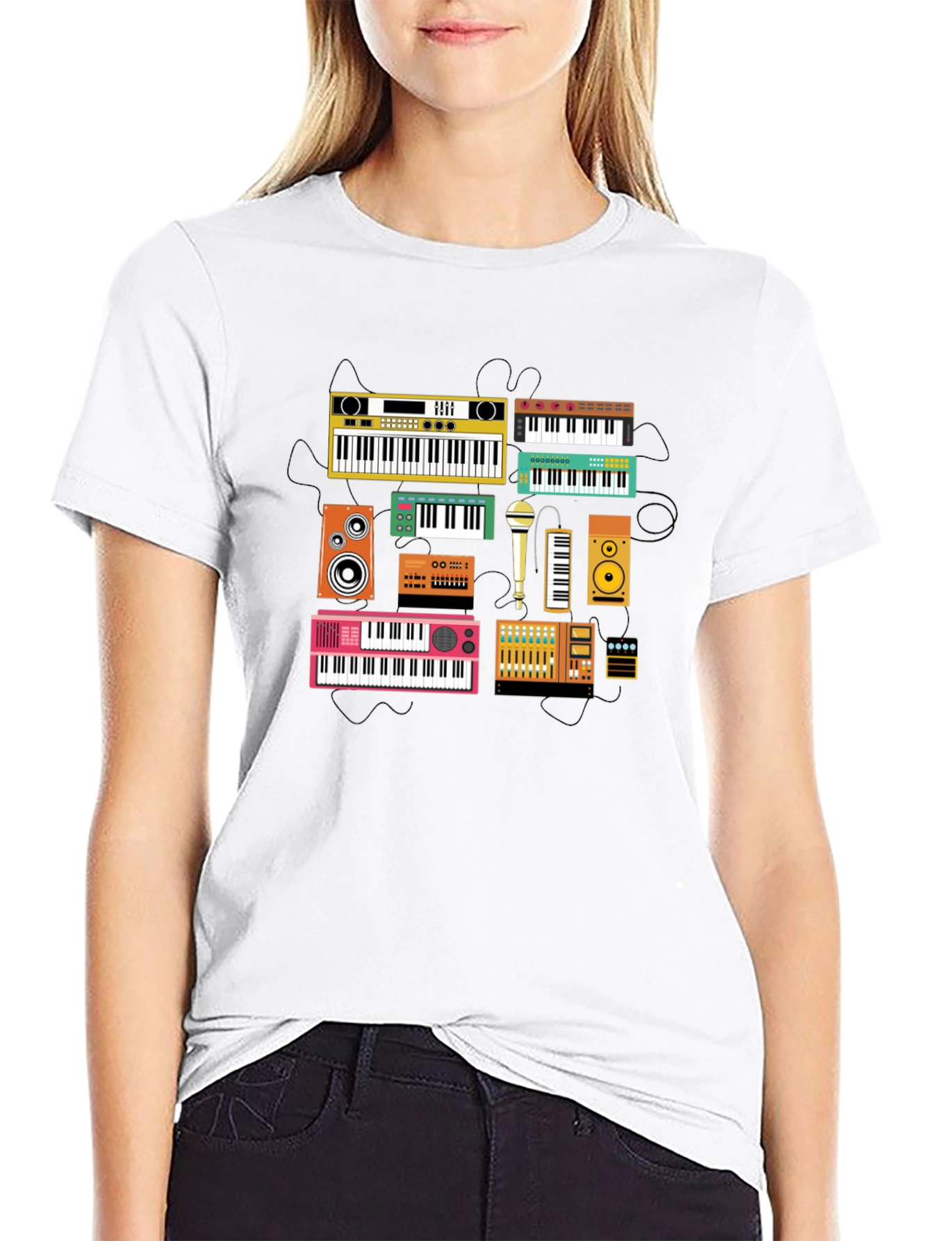 Keyboard Instrument Graphic T-Shirt