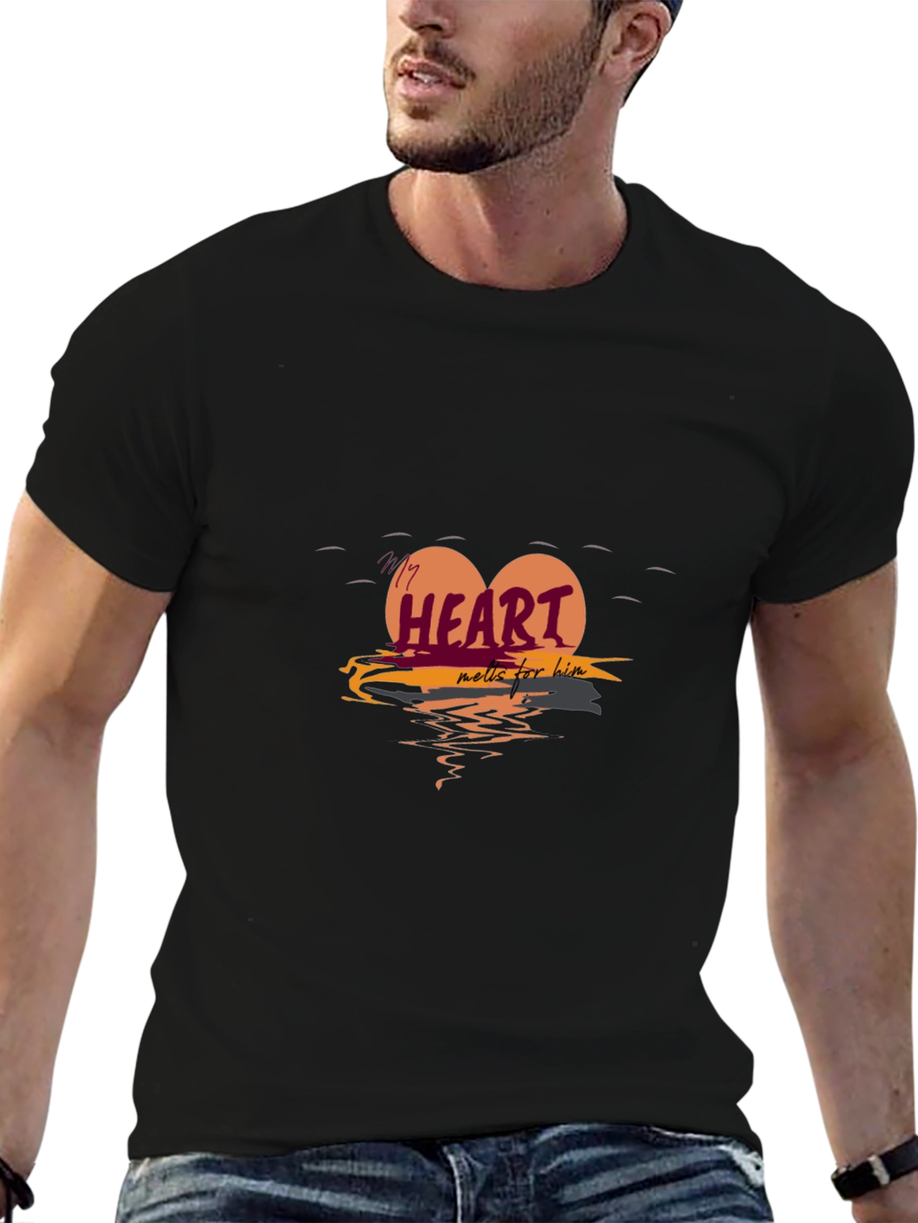 Heart Melts For Him Graphic Tee