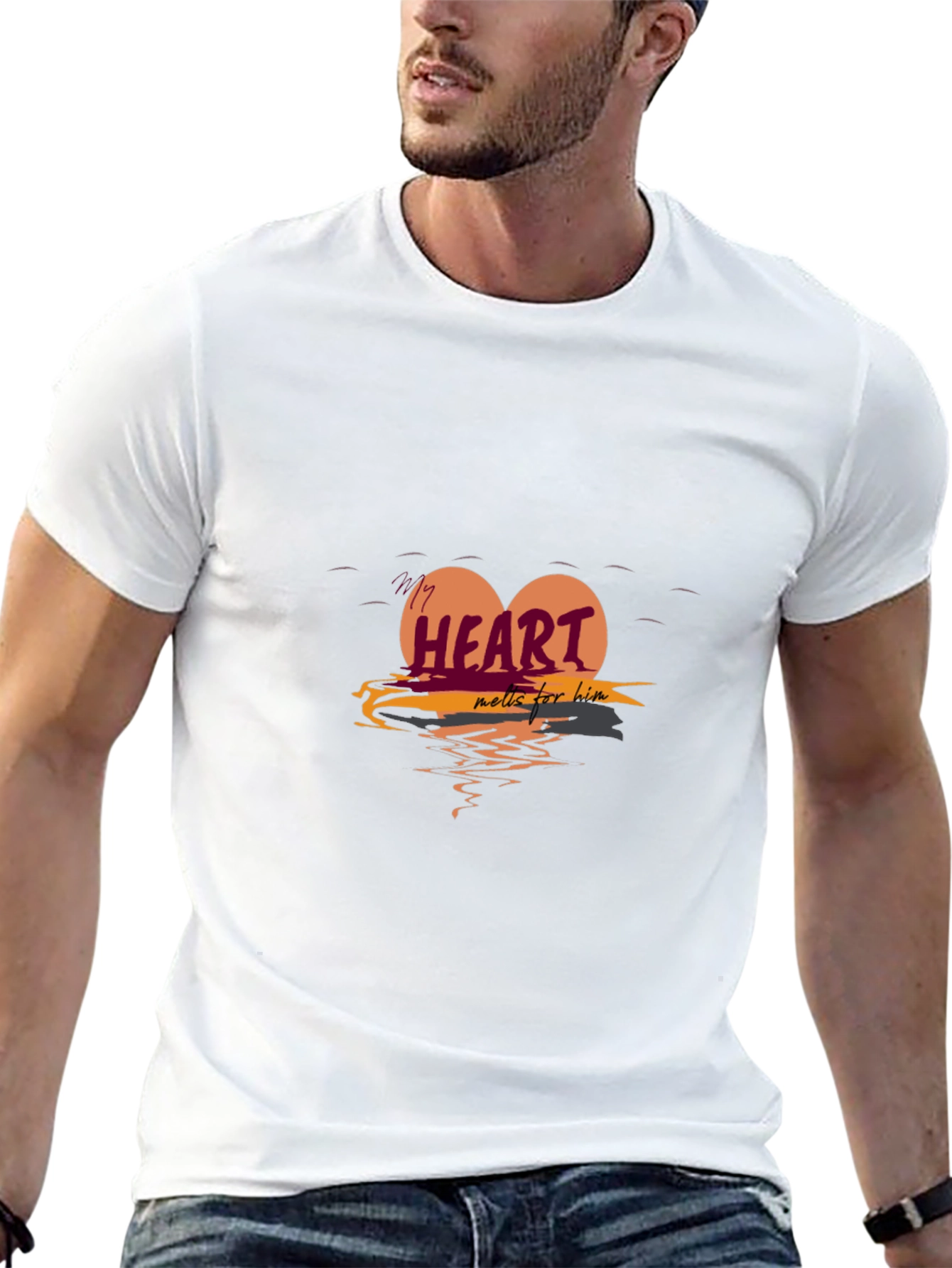 Heart Melts For Him Graphic Tee