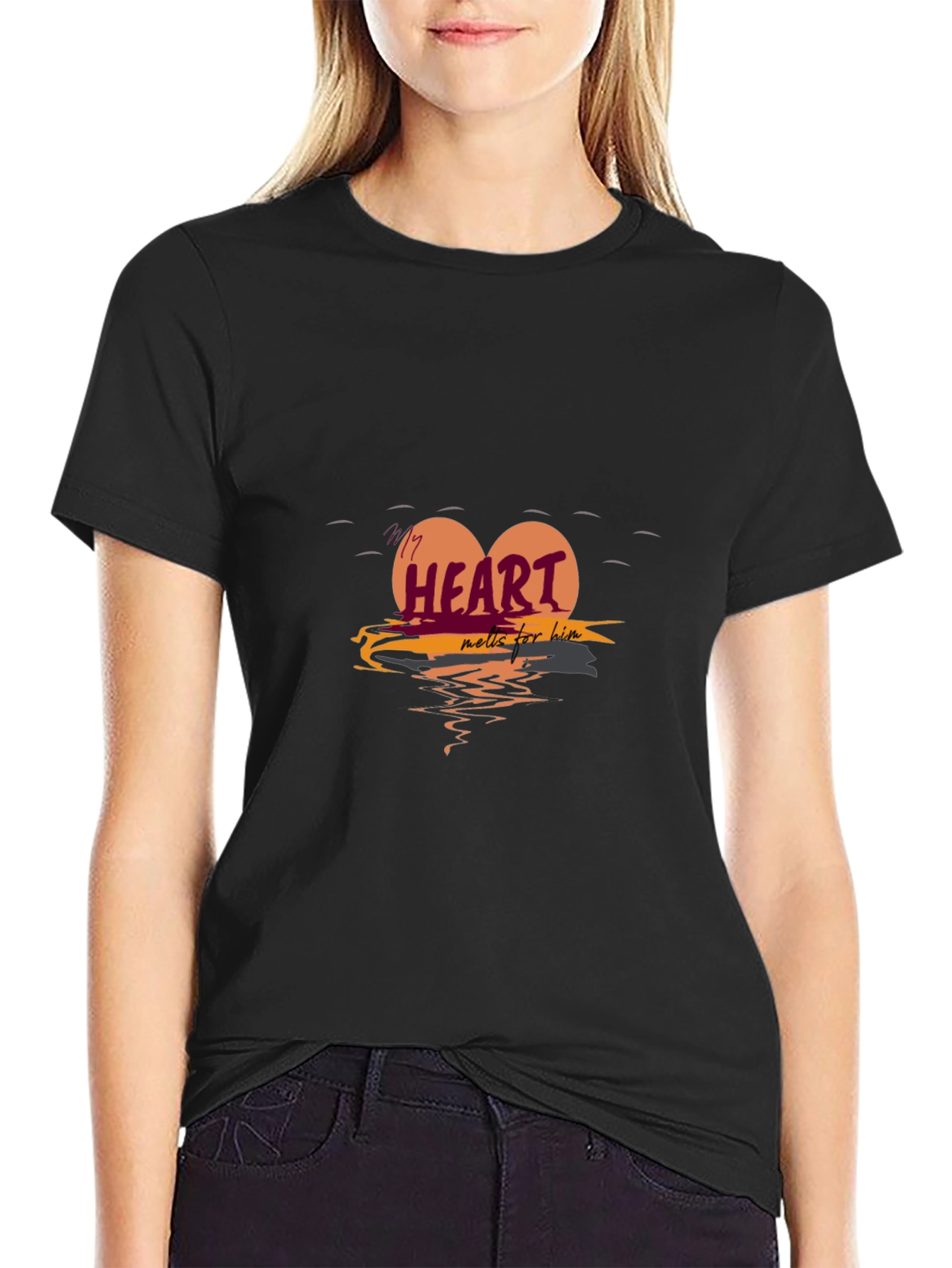 Heart Melts For Him Graphic Tee