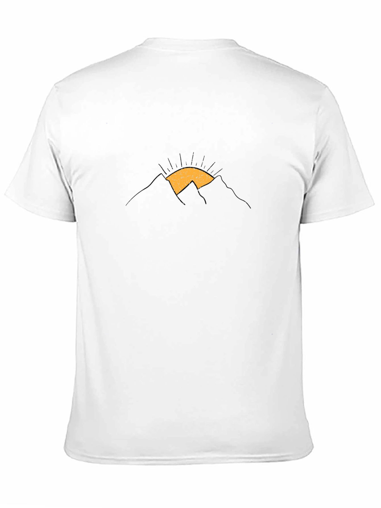 Sunrise Mountain Graphic Tee - Black Cotton Blend