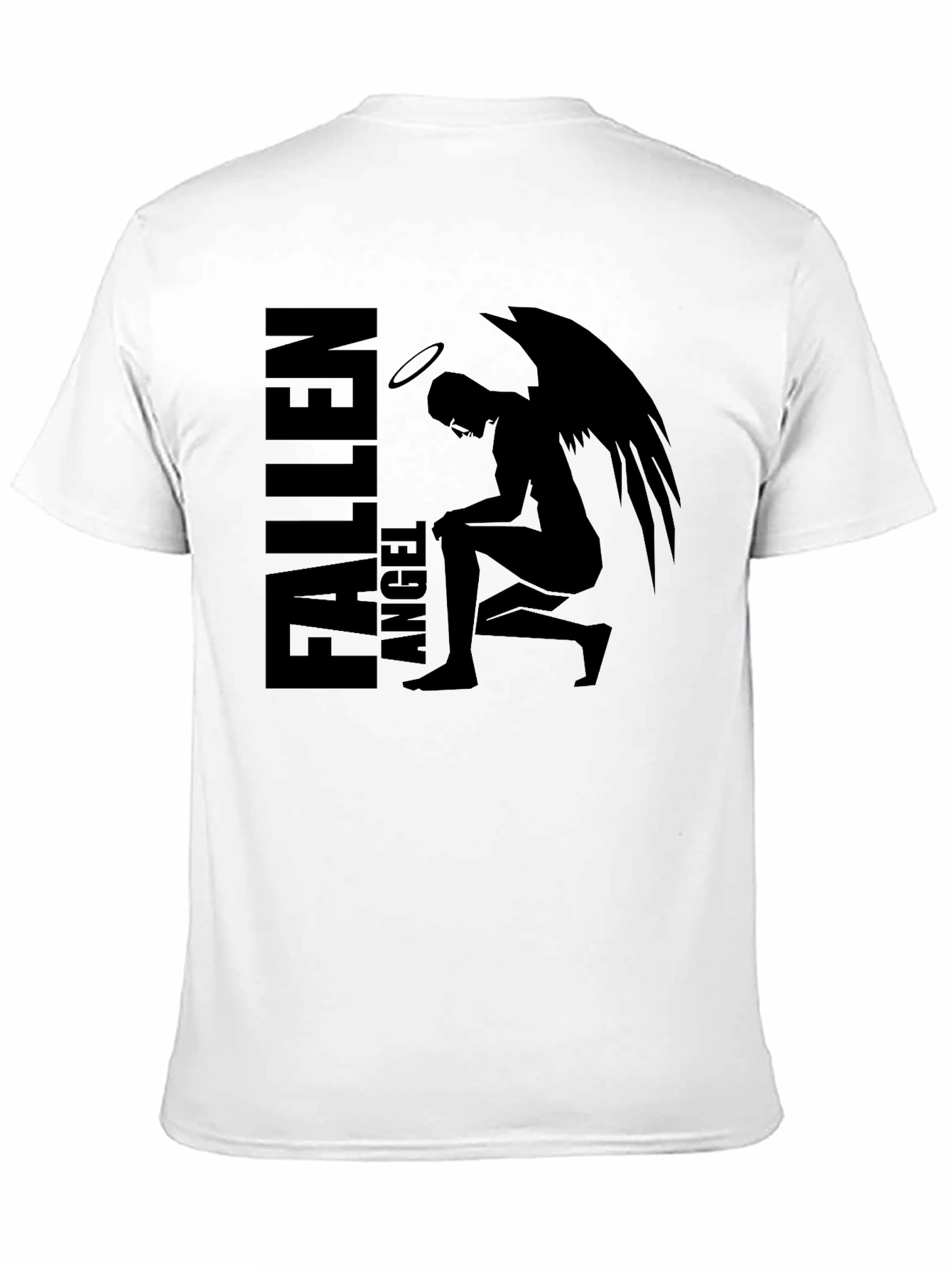 Fallen Angel Graphic Tee - Mens Black T-Shirt