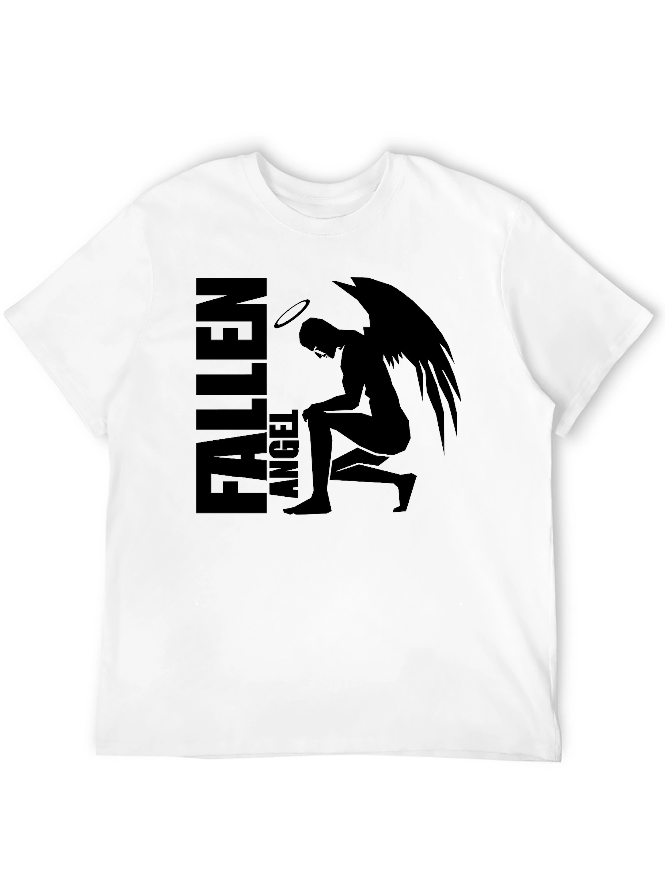 Fallen Angel Graphic Tee - Mens Black T-Shirt
