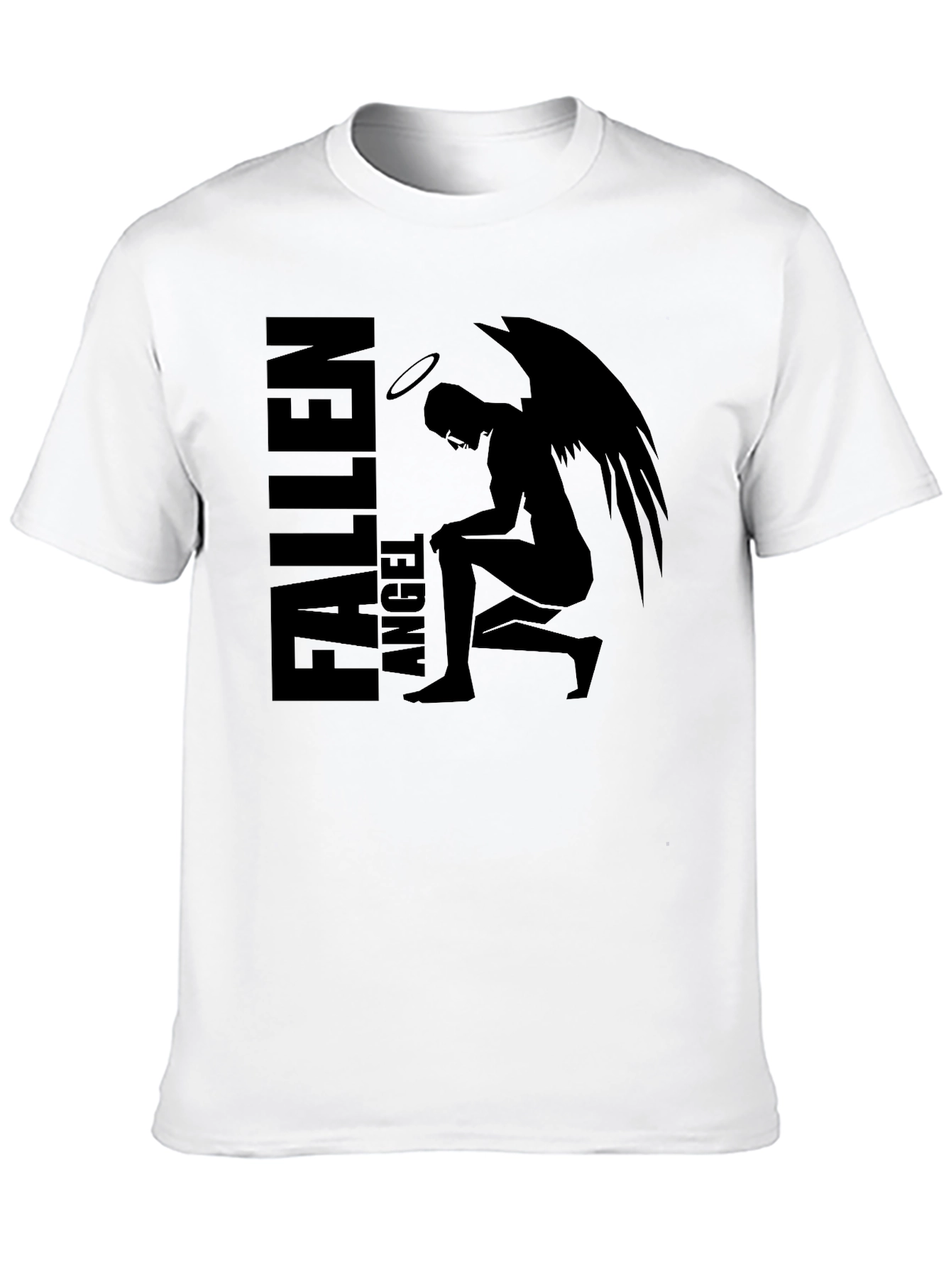 Fallen Angel Graphic Tee - Mens Black T-Shirt
