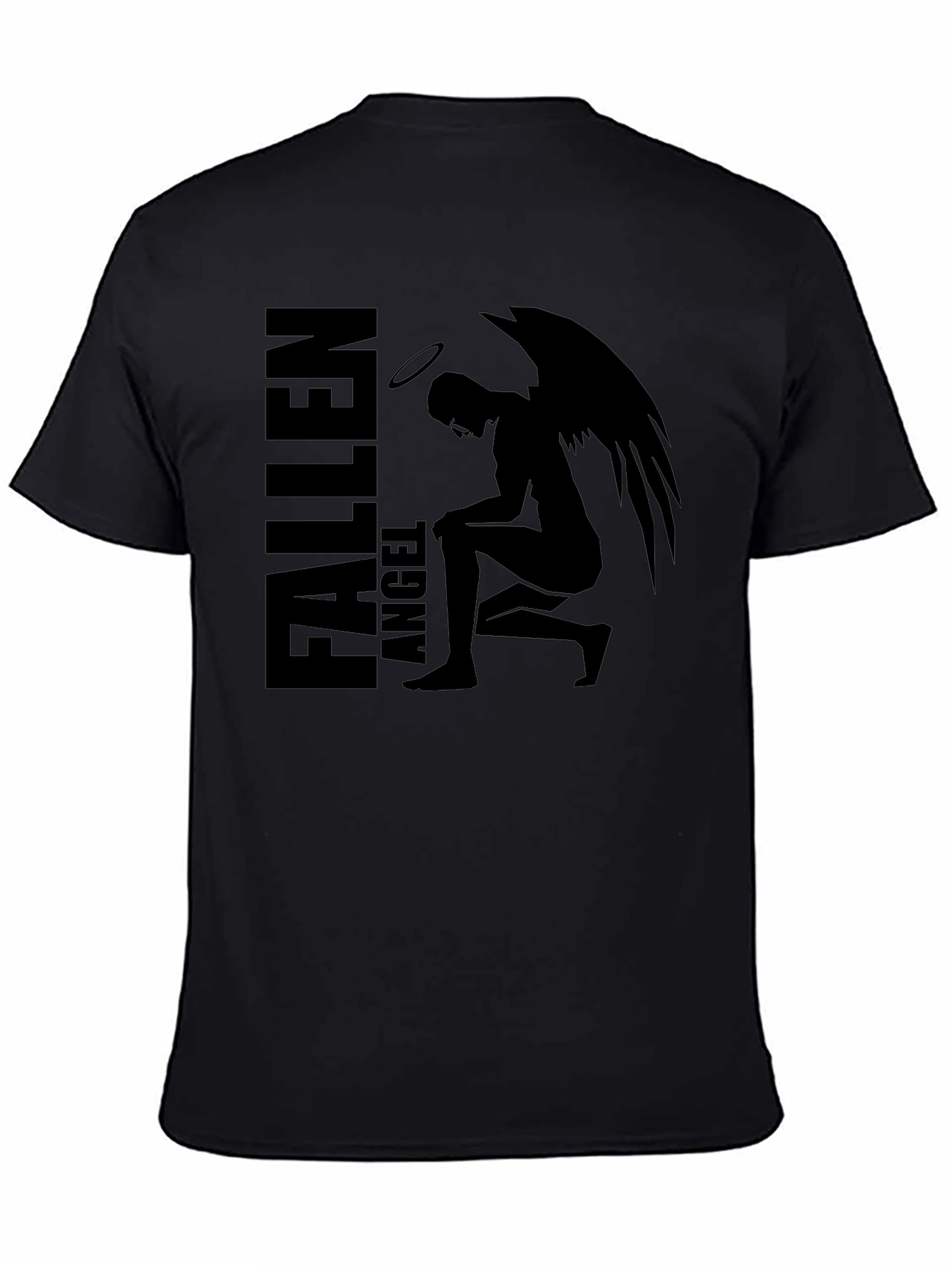 Fallen Angel Graphic Tee - Mens Black T-Shirt