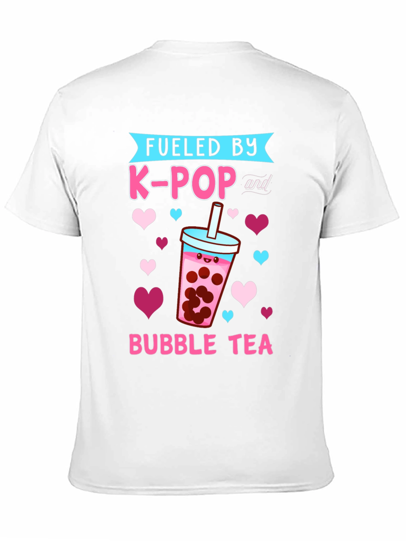Fueled By K-Pop and Bubble Tea Graphic Tee
