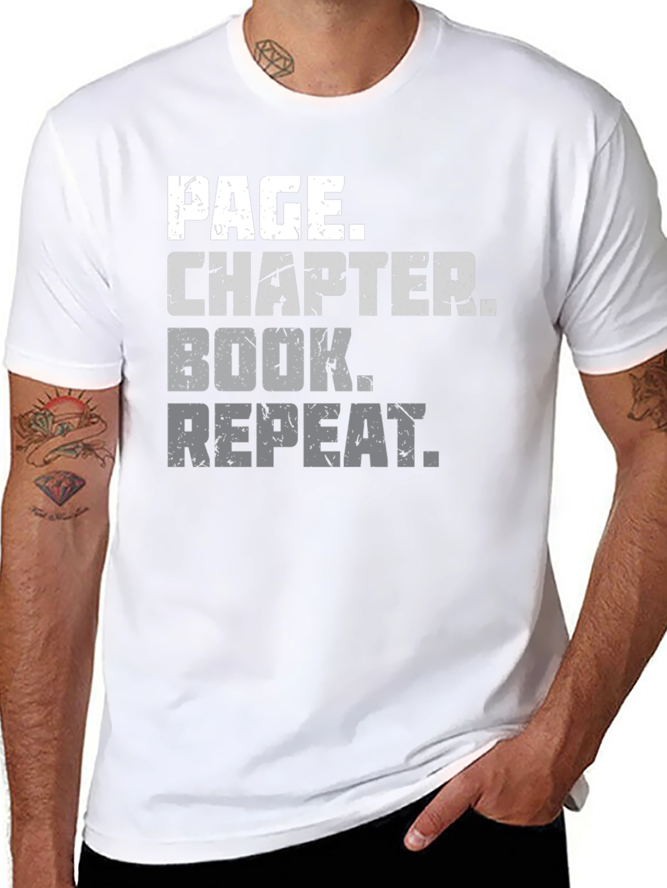 Page Chapter Book Repeat Graphic Tee