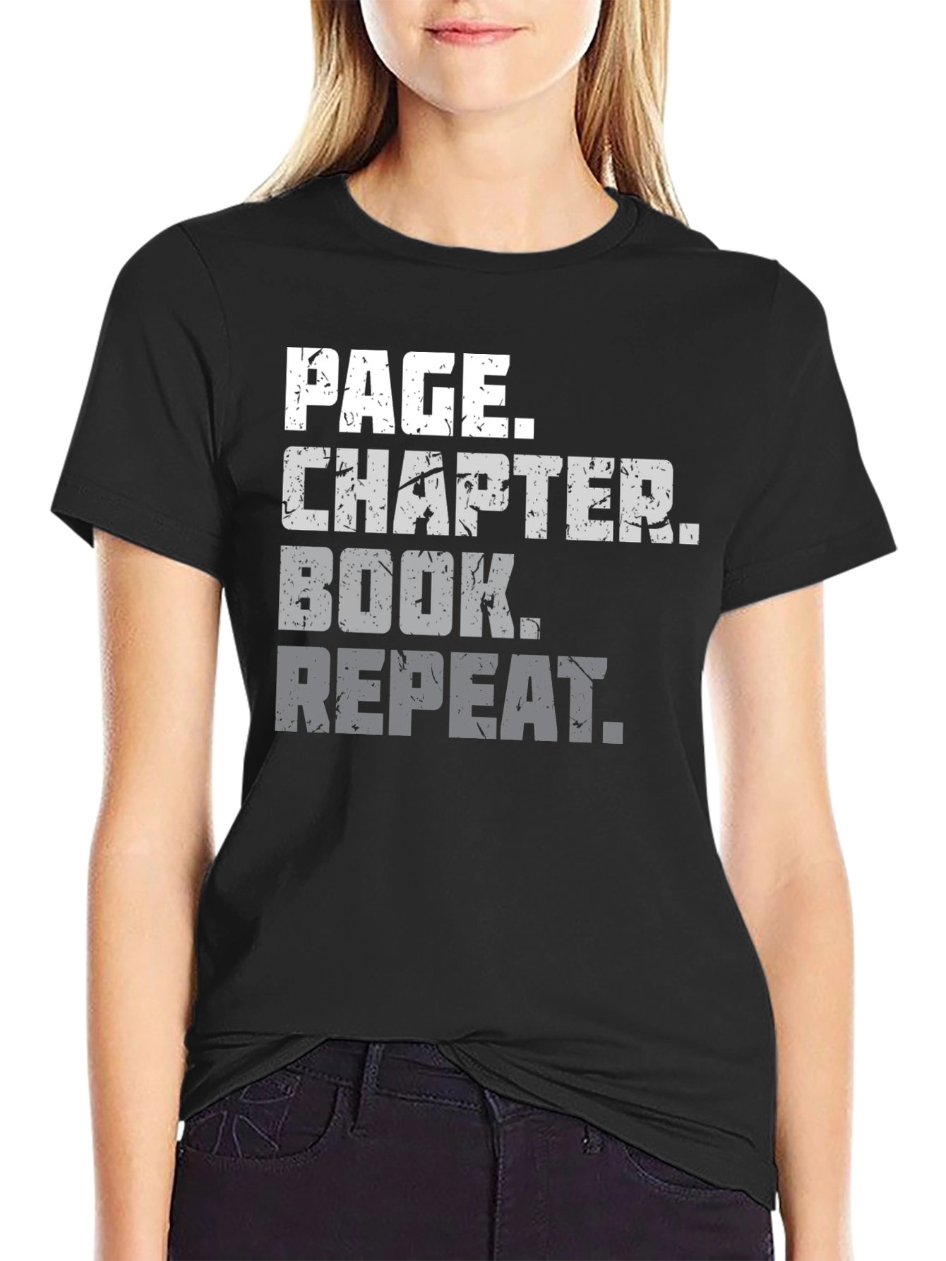 Page Chapter Book Repeat Graphic Tee