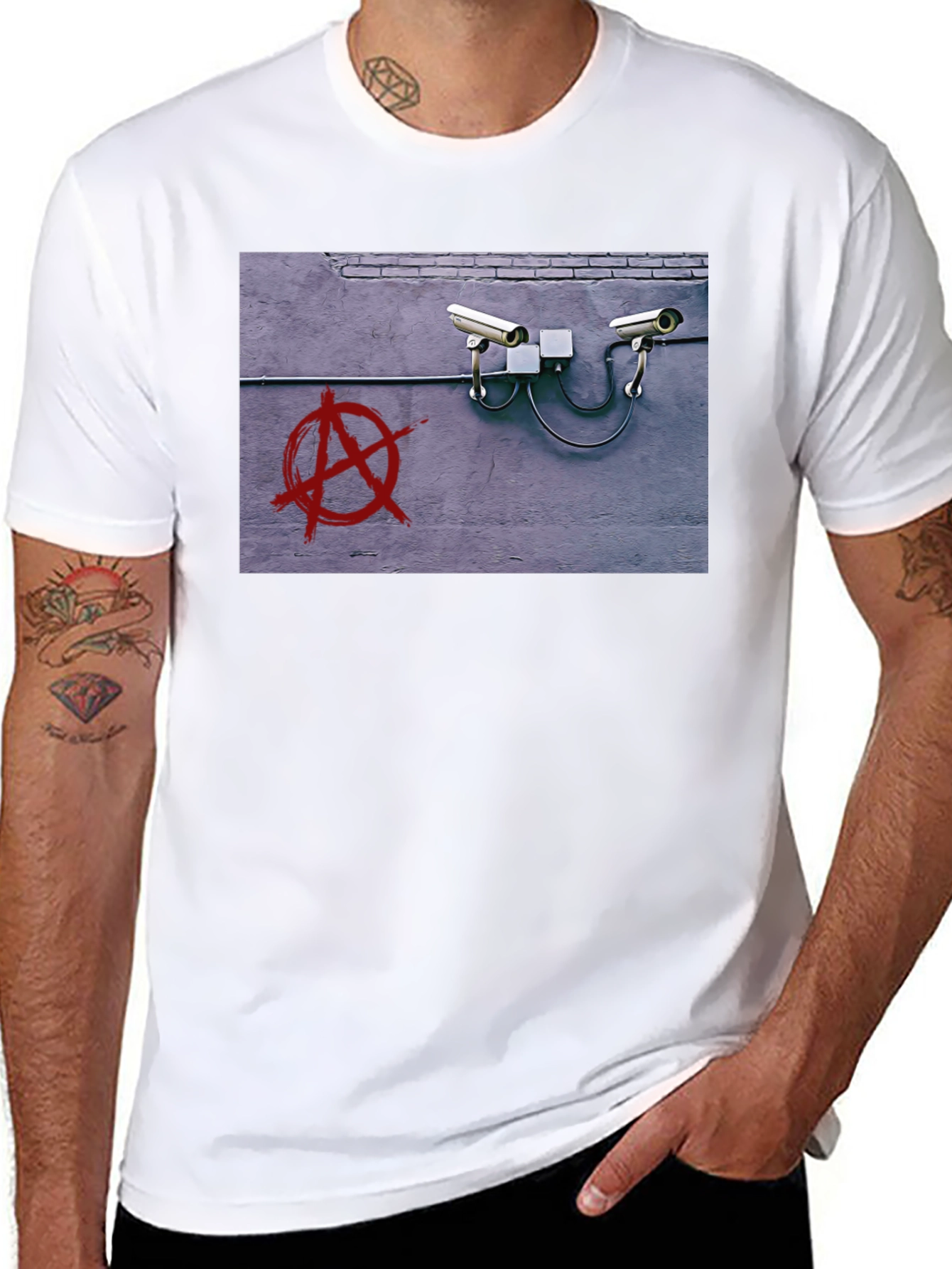Anarchy Surveillance Tee - Street Style
