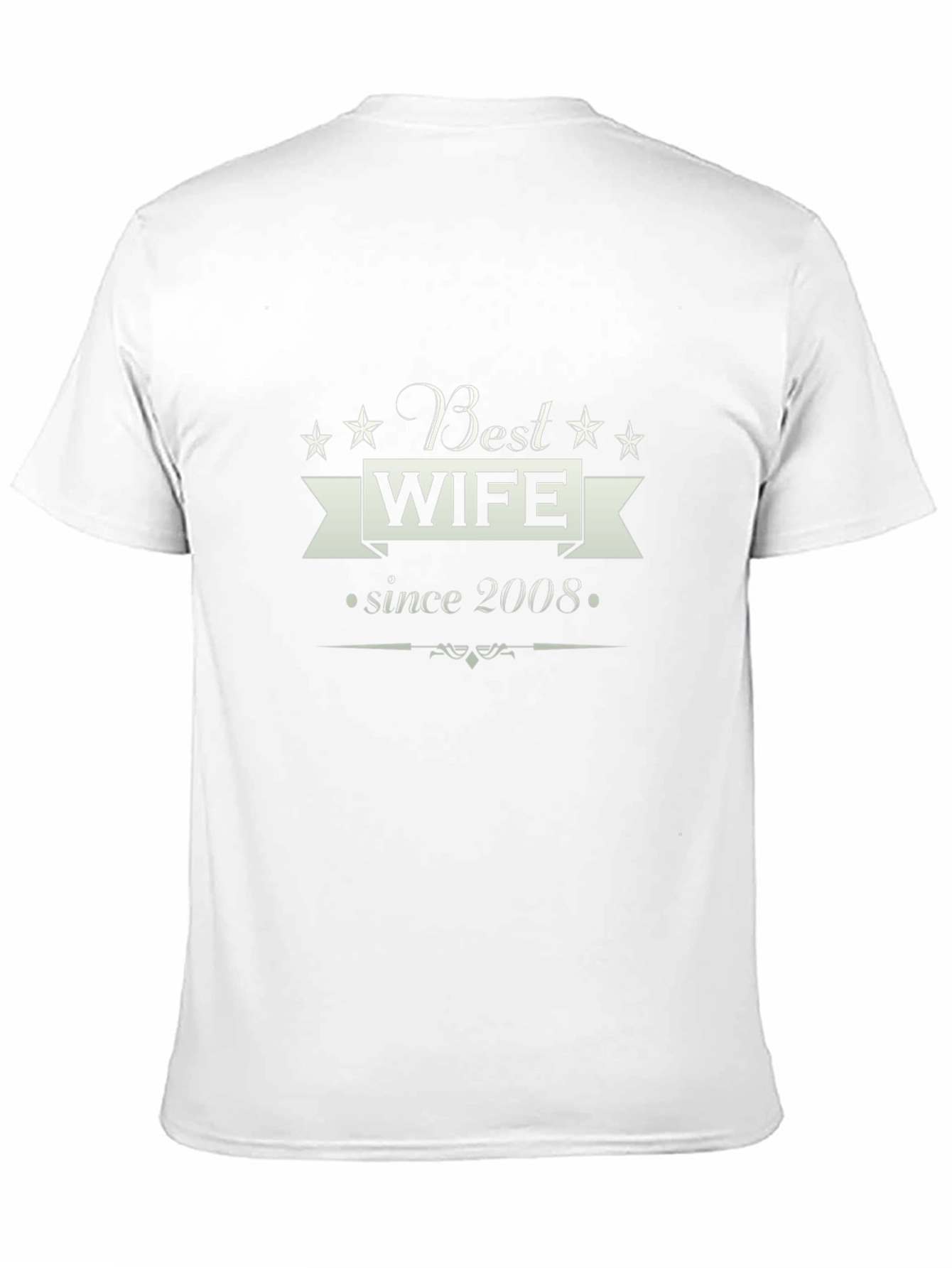 Best Wife Since 2008 Graphic Tee - Black