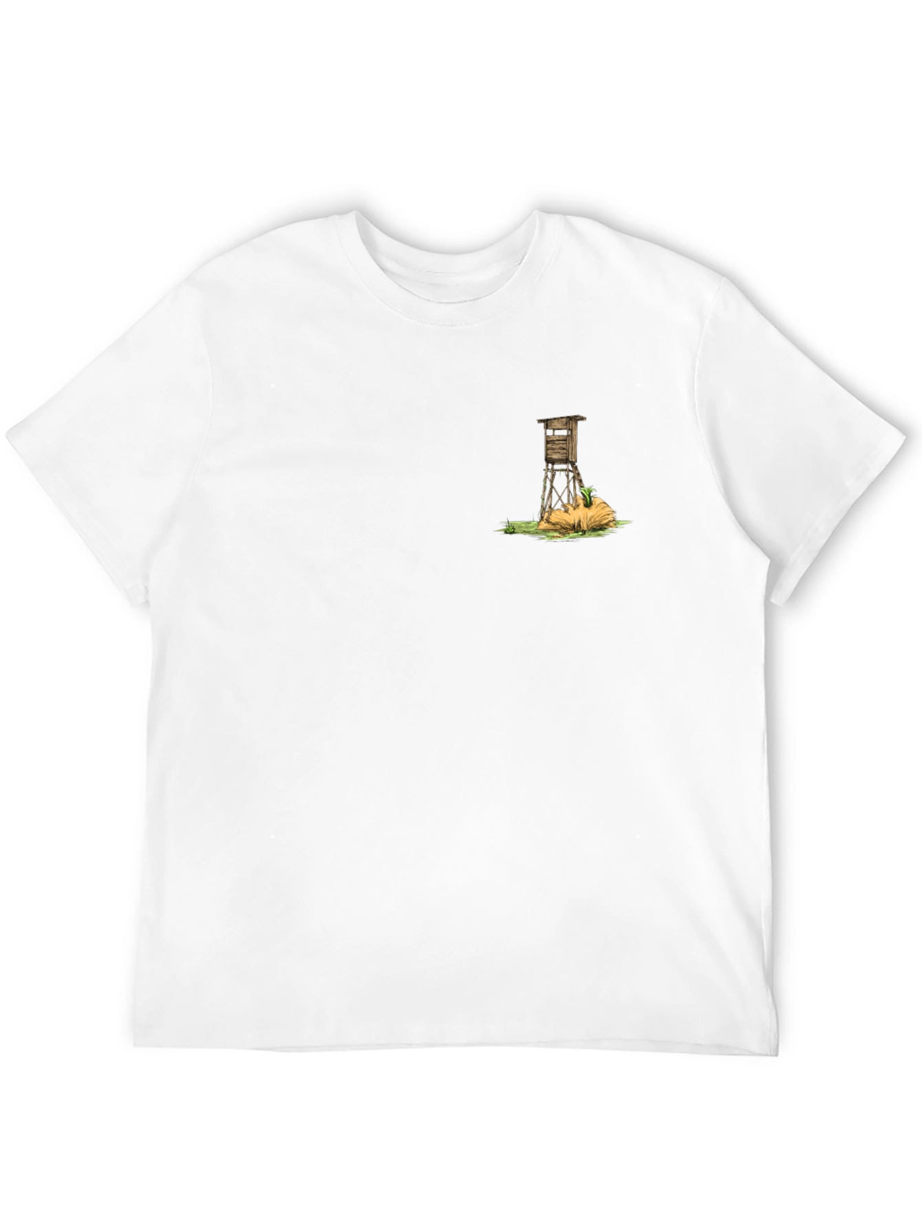 Hunting Stand Graphic Tee - Black Casual Comfort