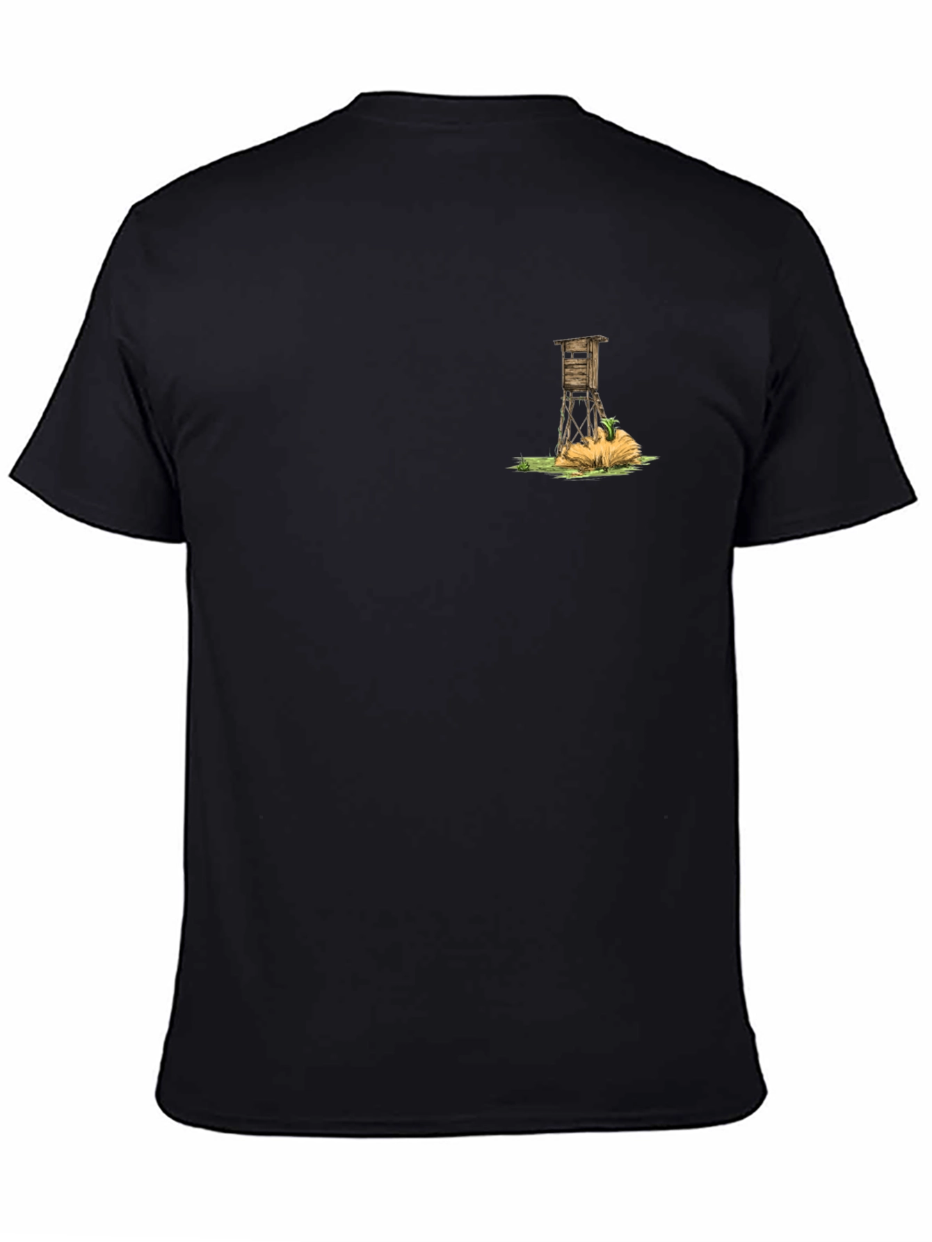 Hunting Stand Graphic Tee - Black Casual Comfort