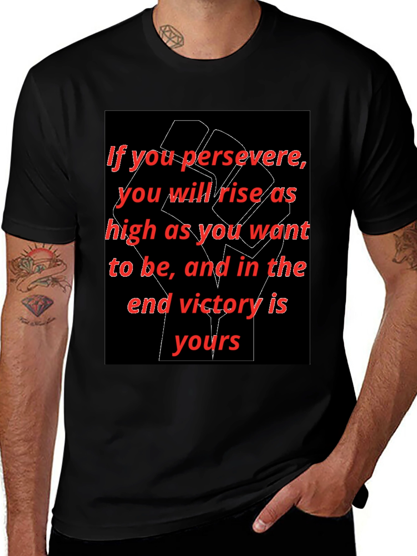 Motivational Graphic Tee - Persevere