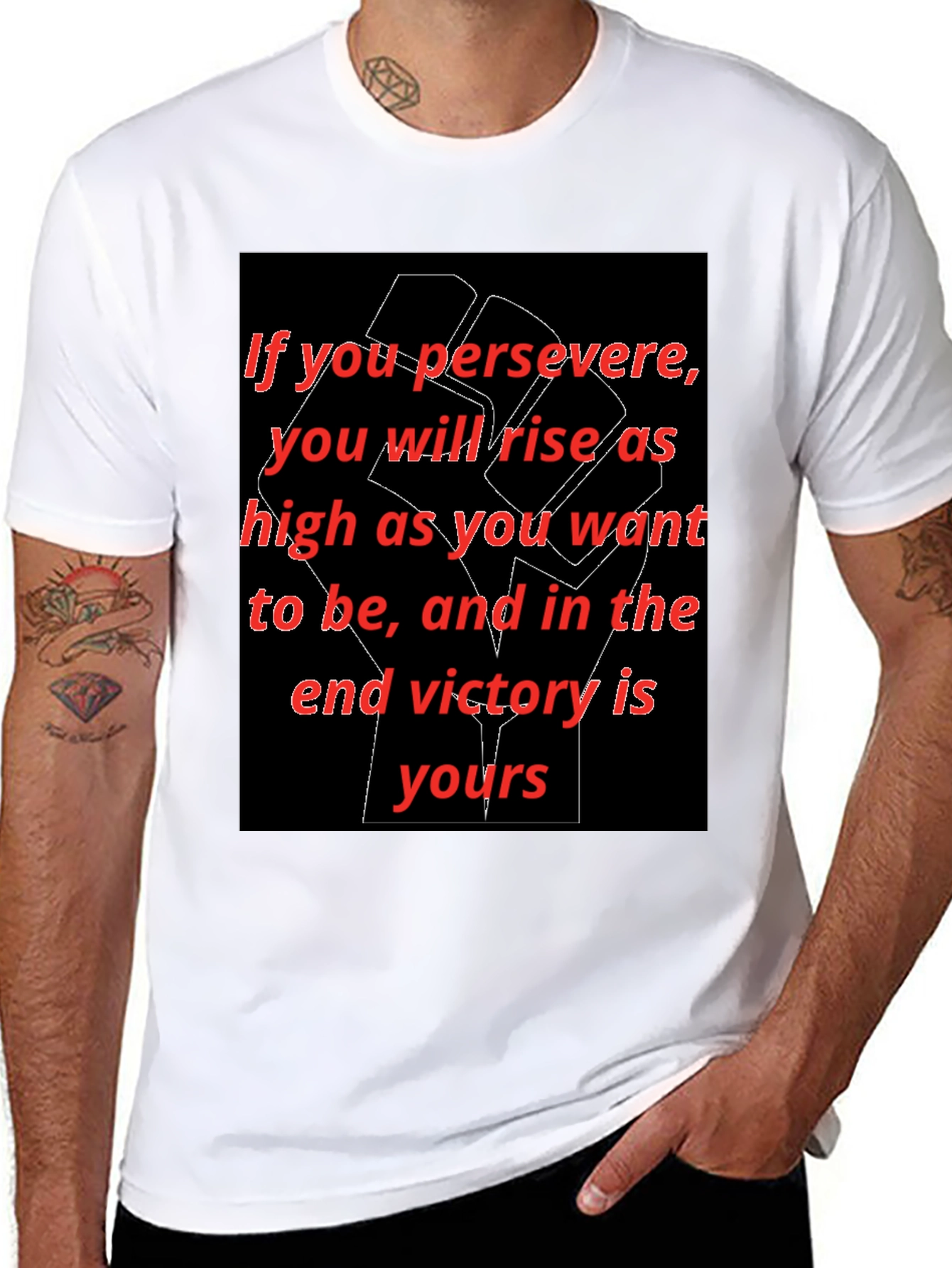 Motivational Graphic Tee - Persevere