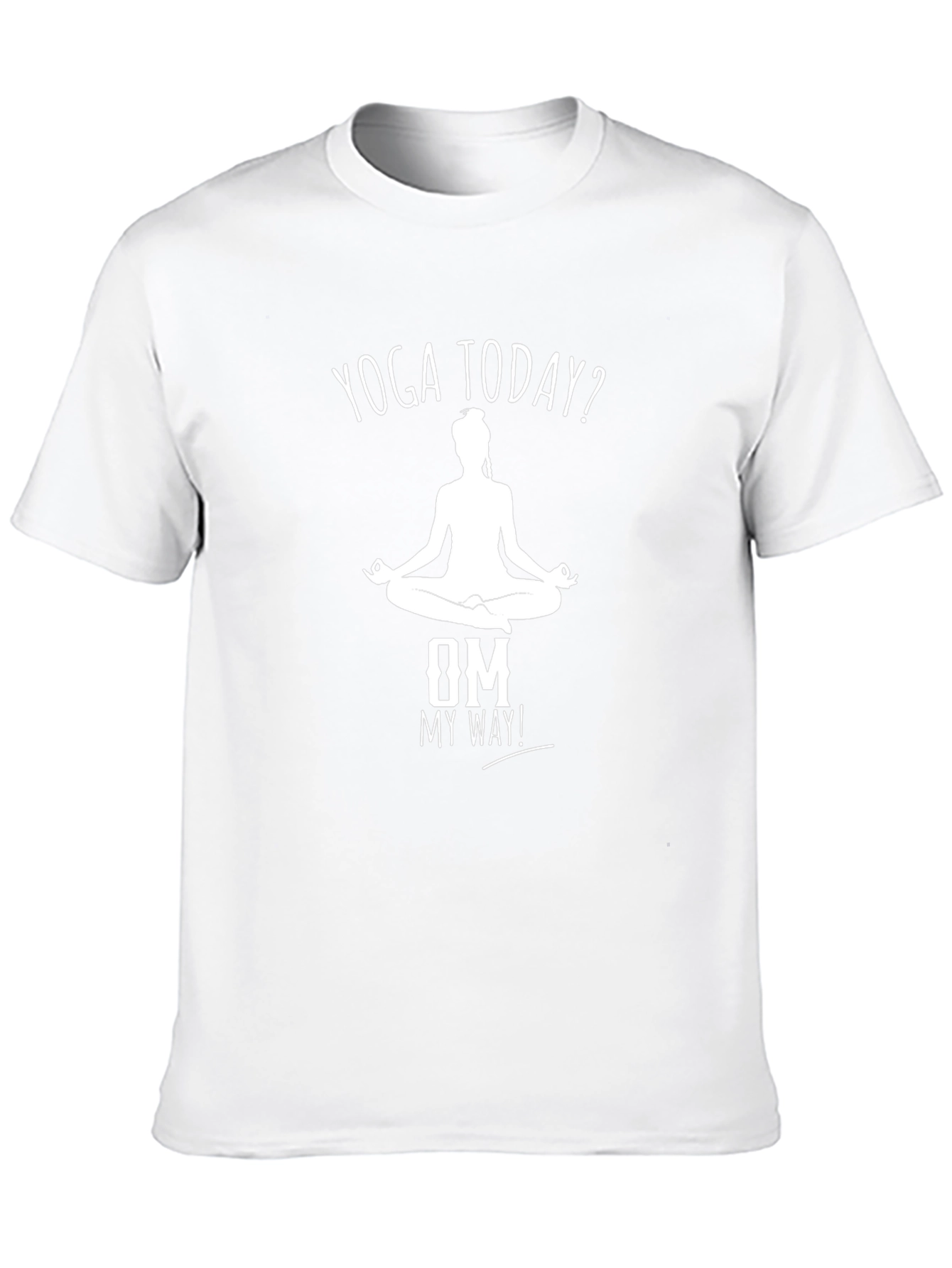 Yoga Today? Om My Way! Black Graphic Tee