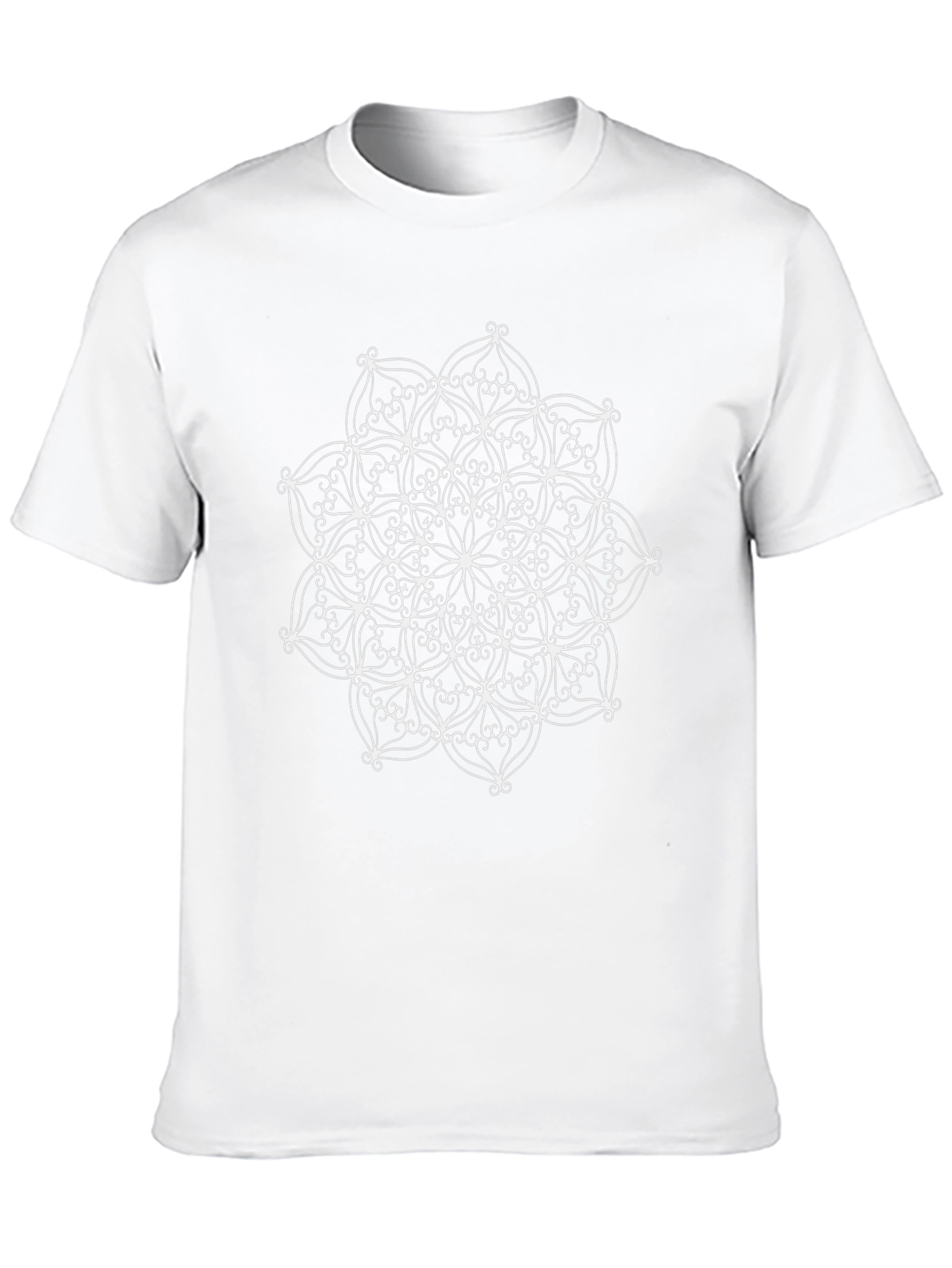 Mandala Design Black T-Shirt