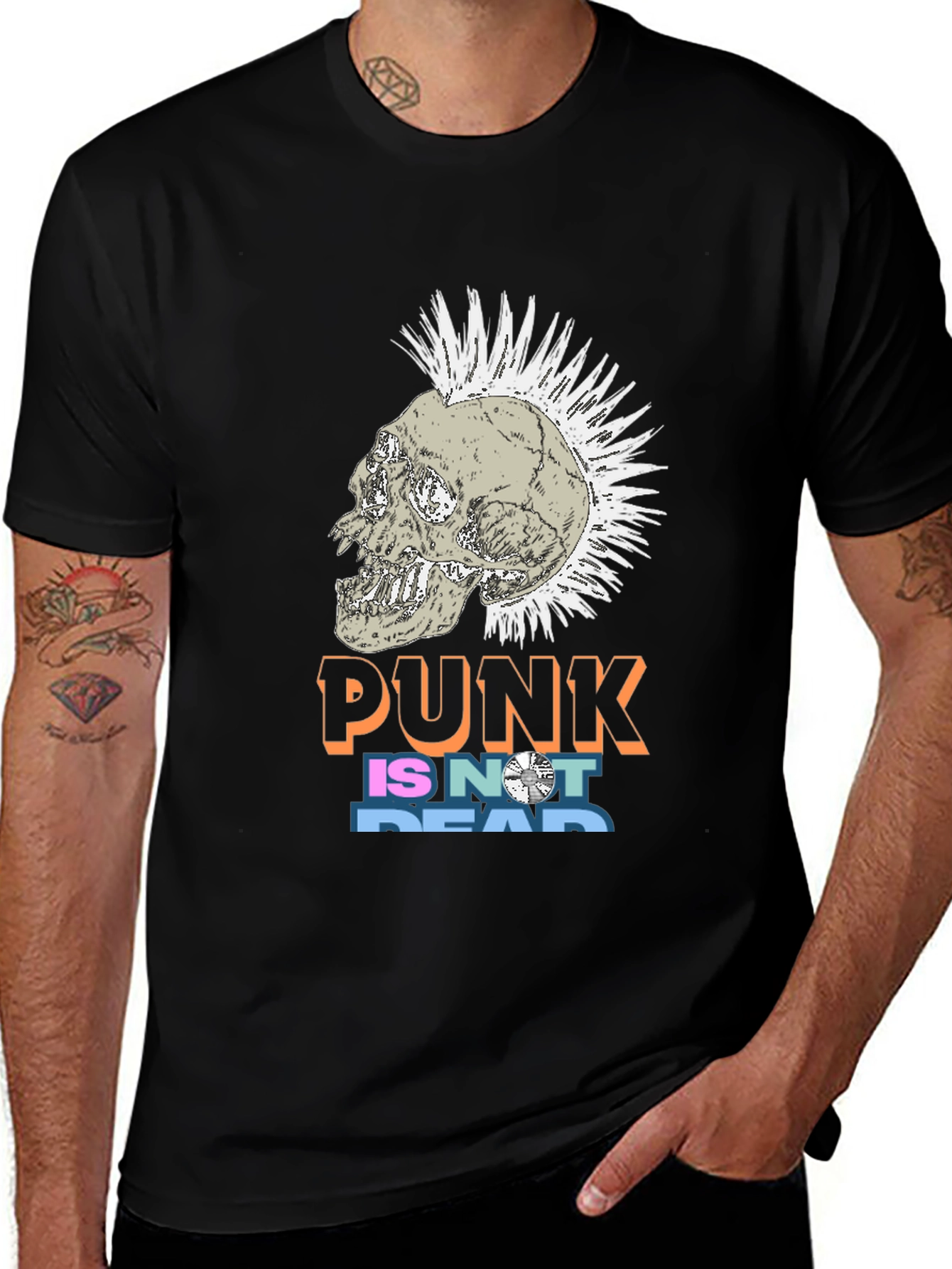 Punk Skull Graphic T-Shirt - Bold Streetwear