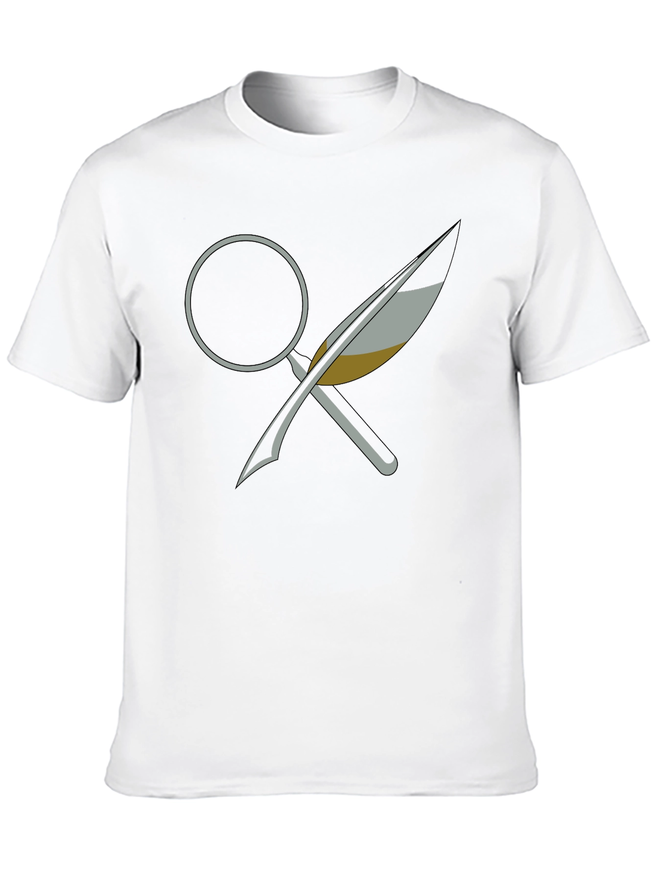Detective Pen & Magnifying Glass Graphic Tee