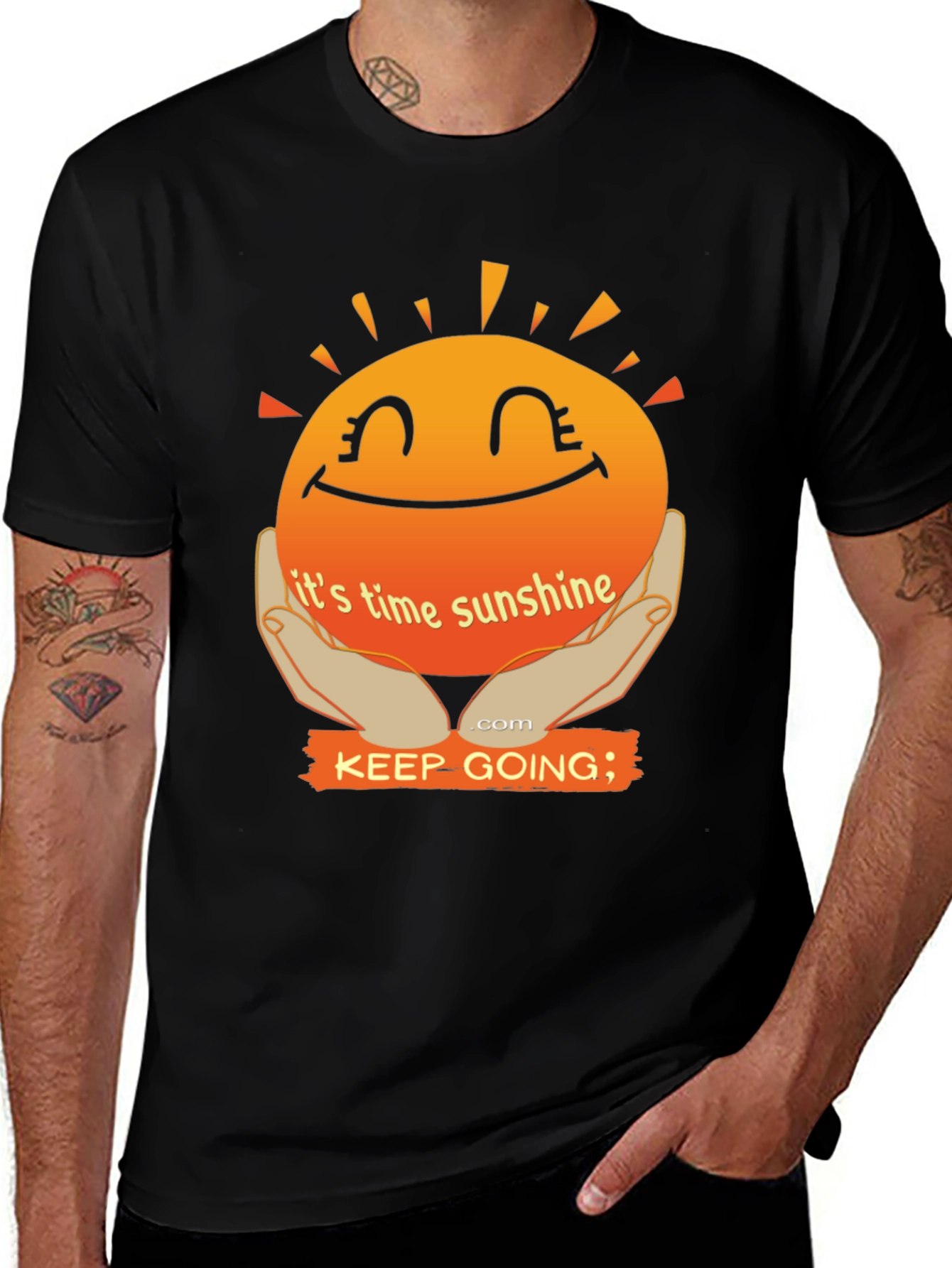 Its Time Sunshine T-Shirt: Keep Going Motivational Tee