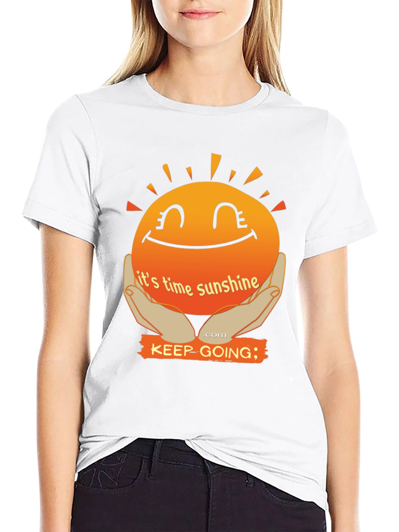 Its Time Sunshine T-Shirt: Keep Going Motivational Tee