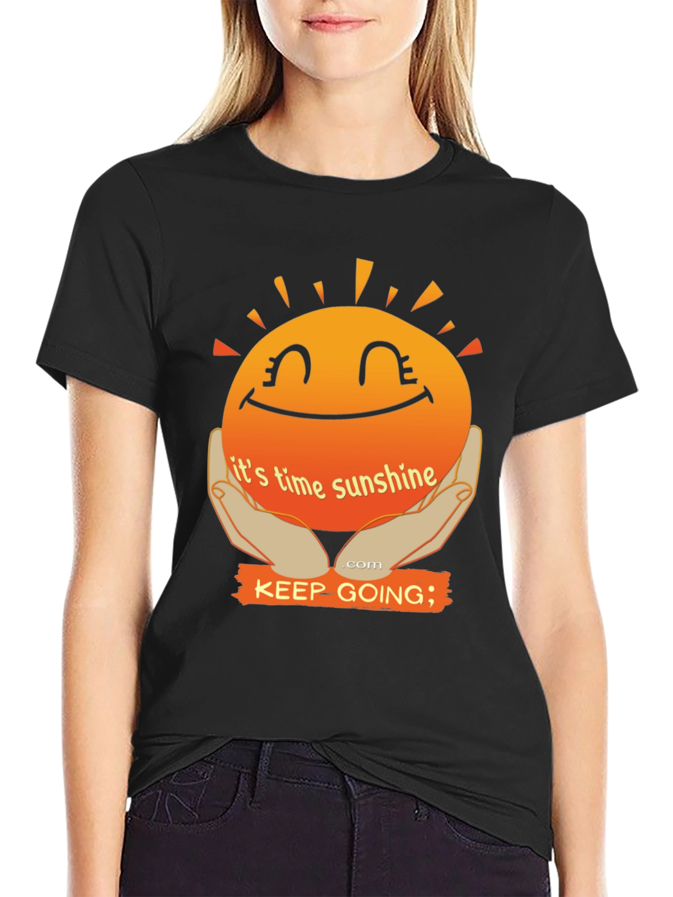 Its Time Sunshine T-Shirt: Keep Going Motivational Tee