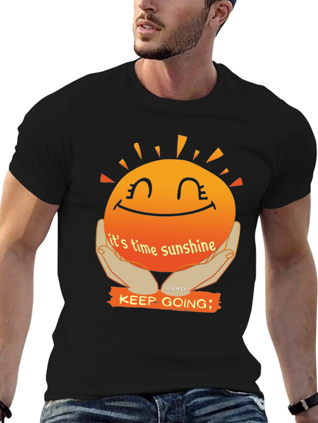 Its Time Sunshine T-Shirt: Keep Going Motivational Tee