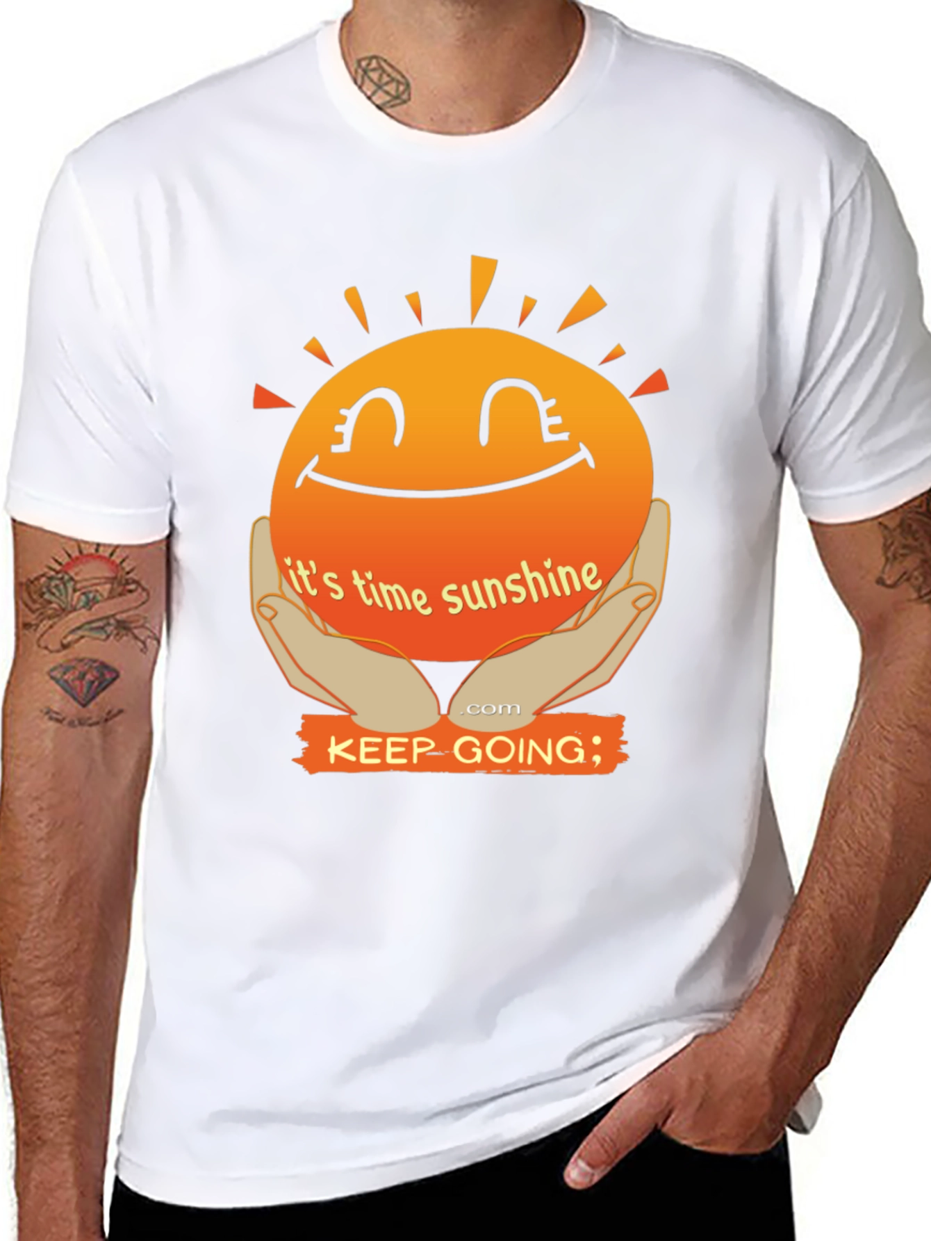 Its Time Sunshine T-Shirt: Keep Going Motivational Tee