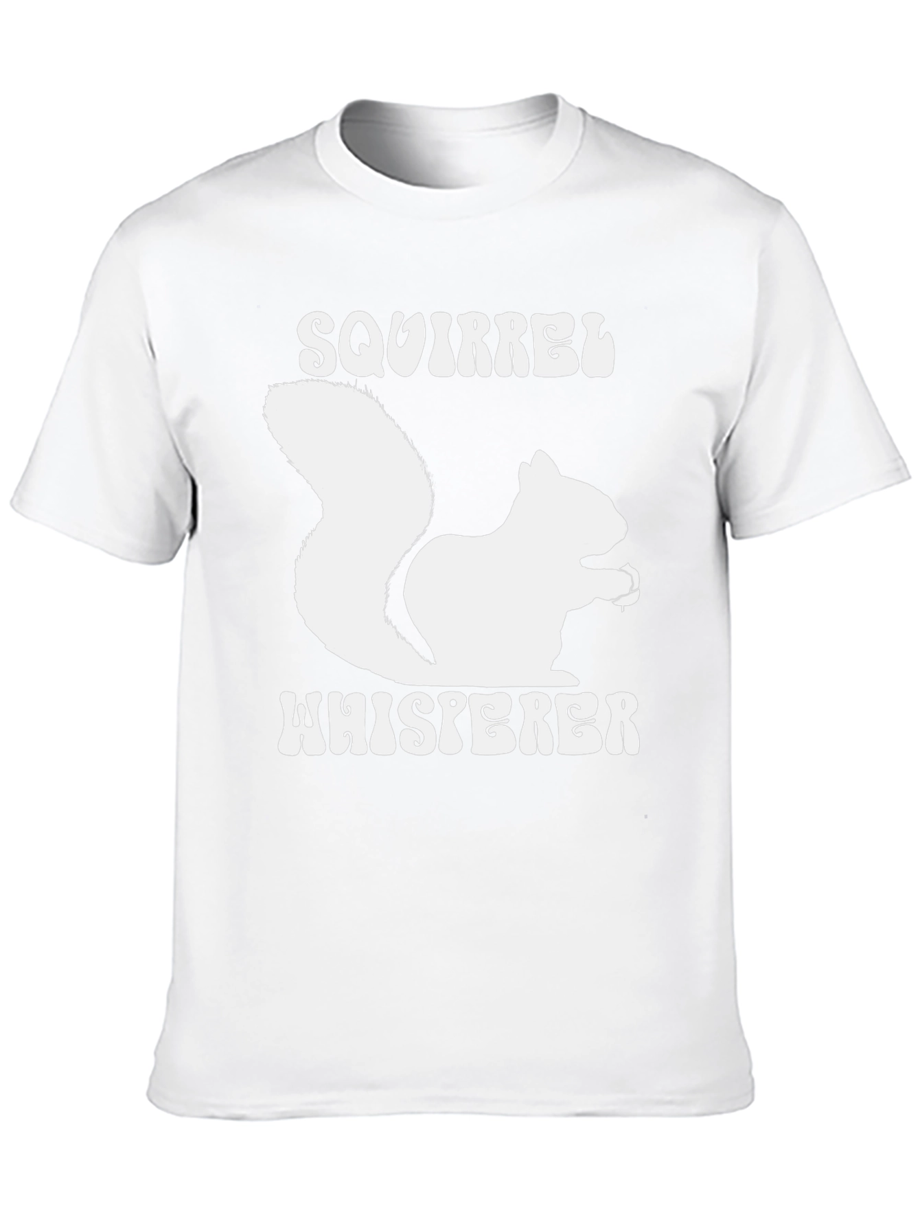 Squirrel Whisperer Graphic Tee - Black Cotton T-Shirt