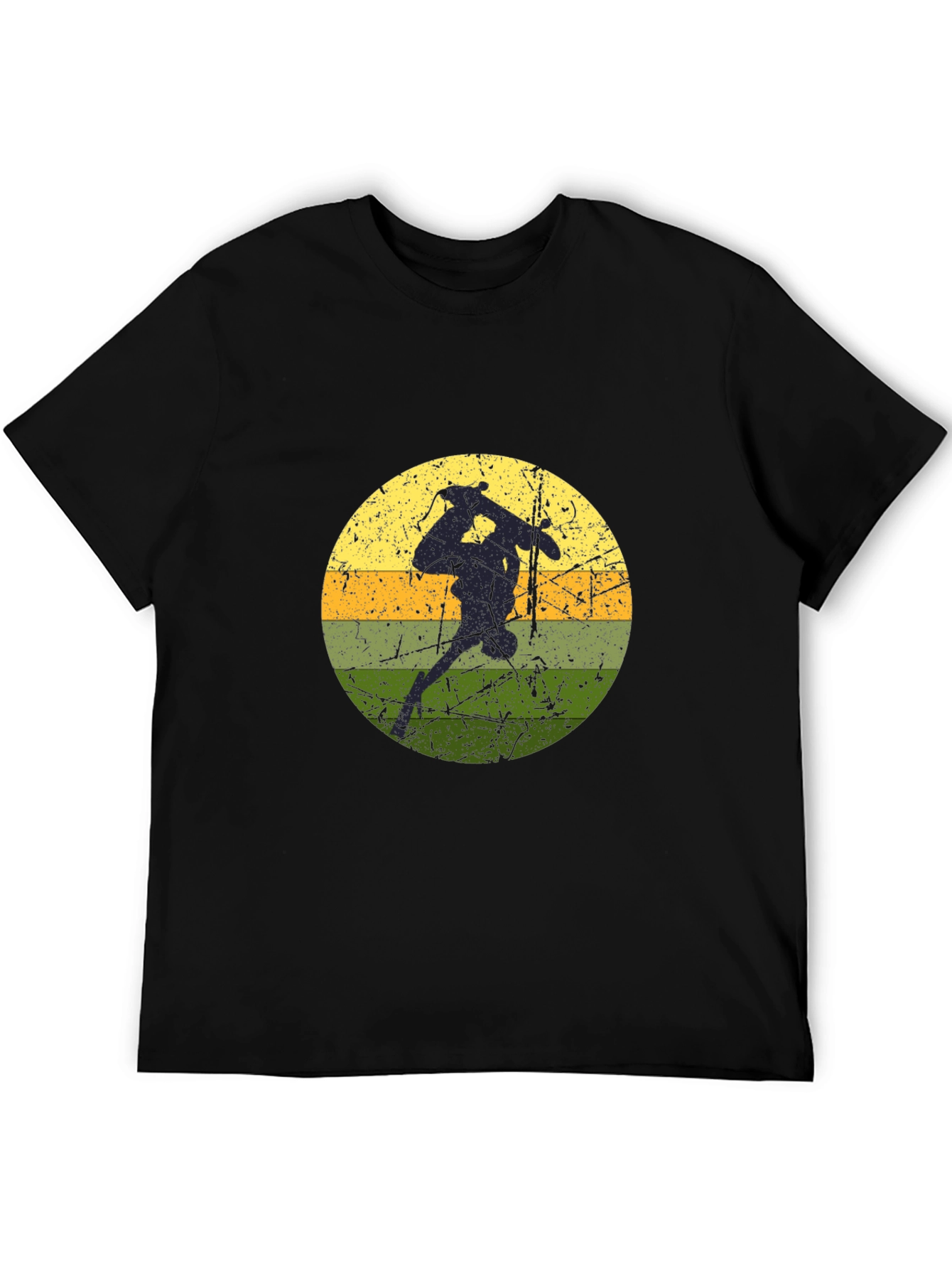 Skate Retro Graphic Tee - Black Cotton Shirt
