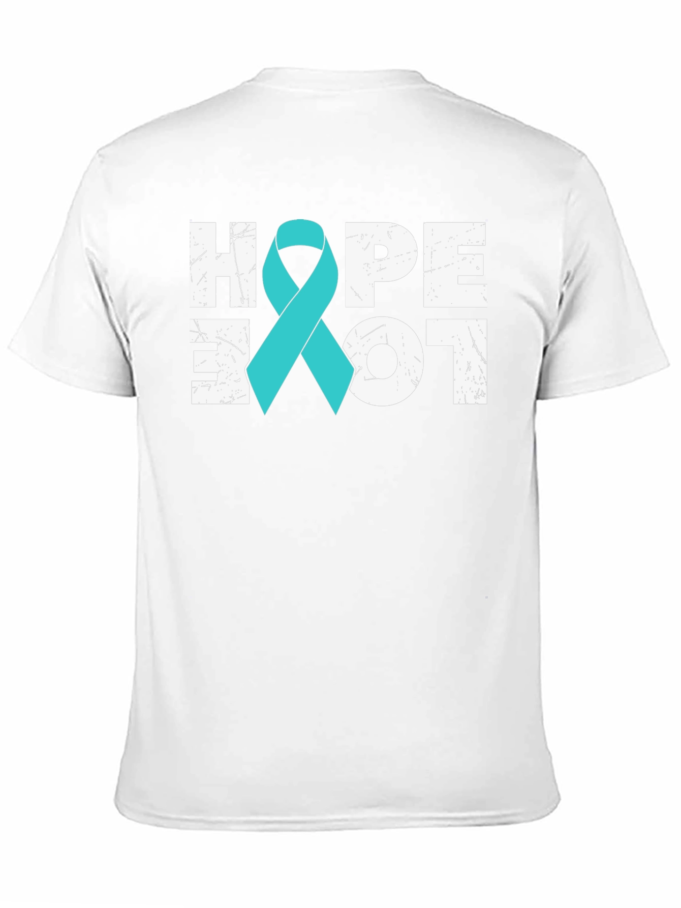 Hope Love Teal Ribbon T-Shirt