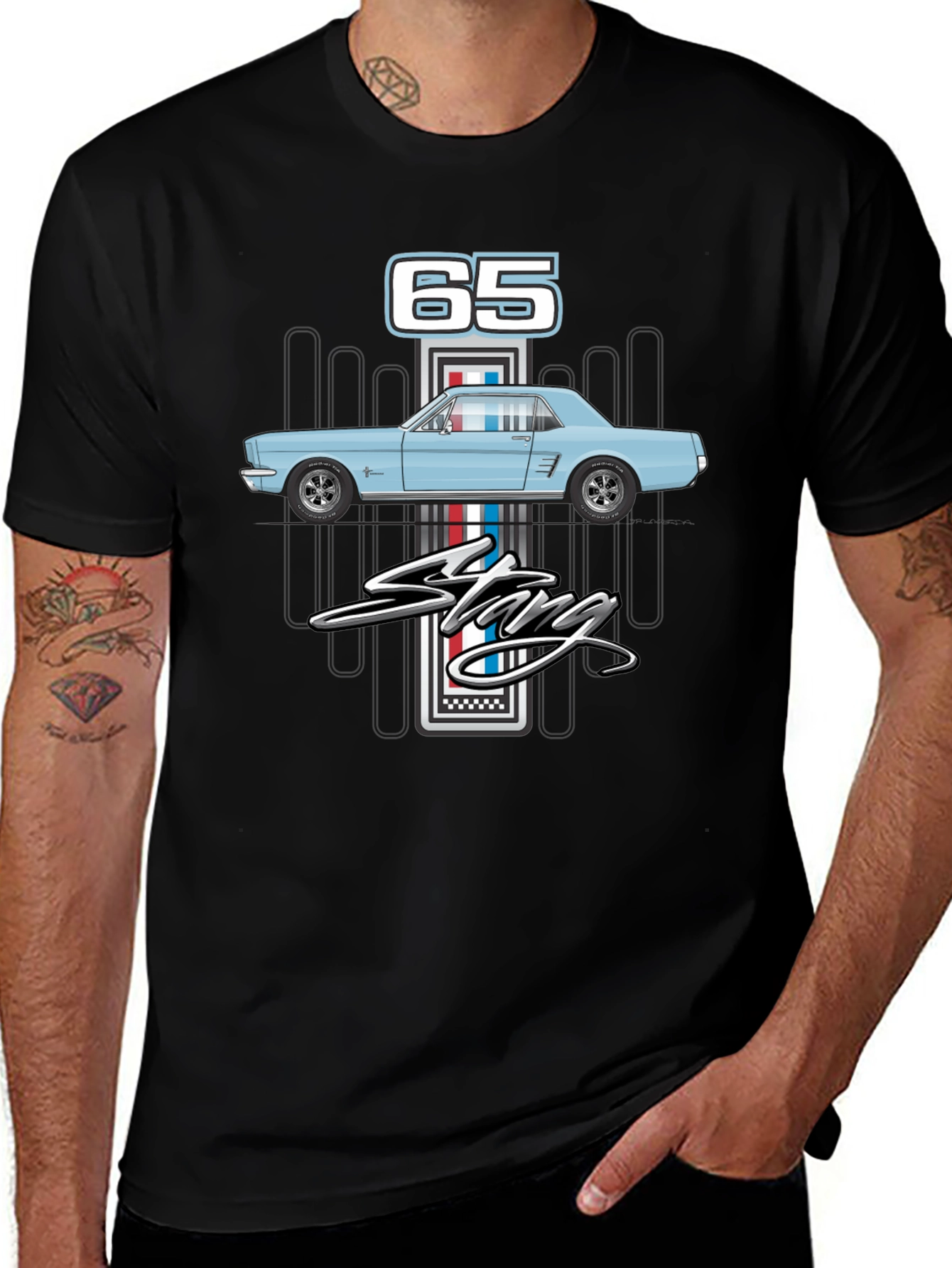 65 Mustang Graphic T-Shirt - Classic Car Apparel