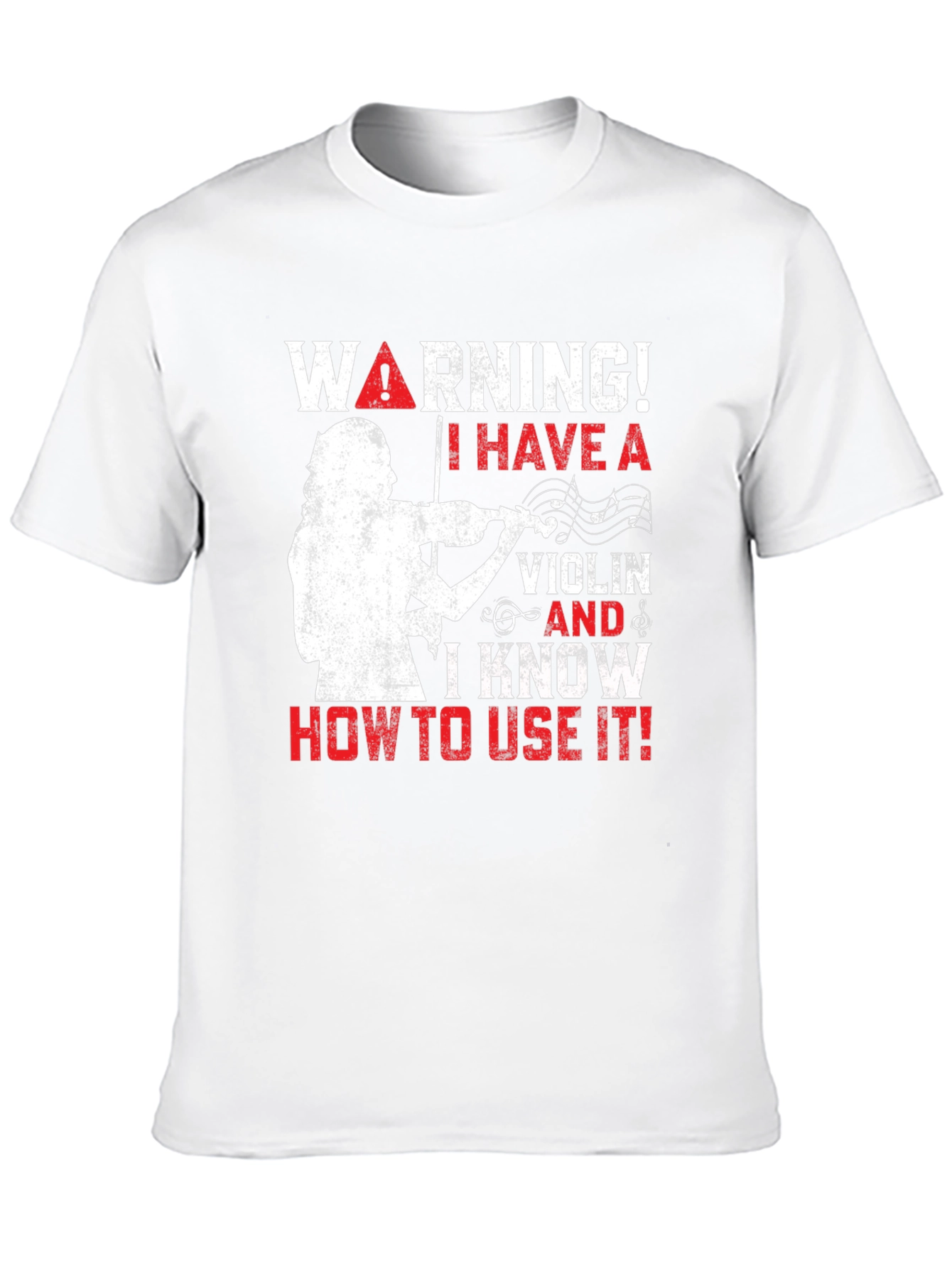 Warning! I Have A Violin T-Shirt - Musician Tee