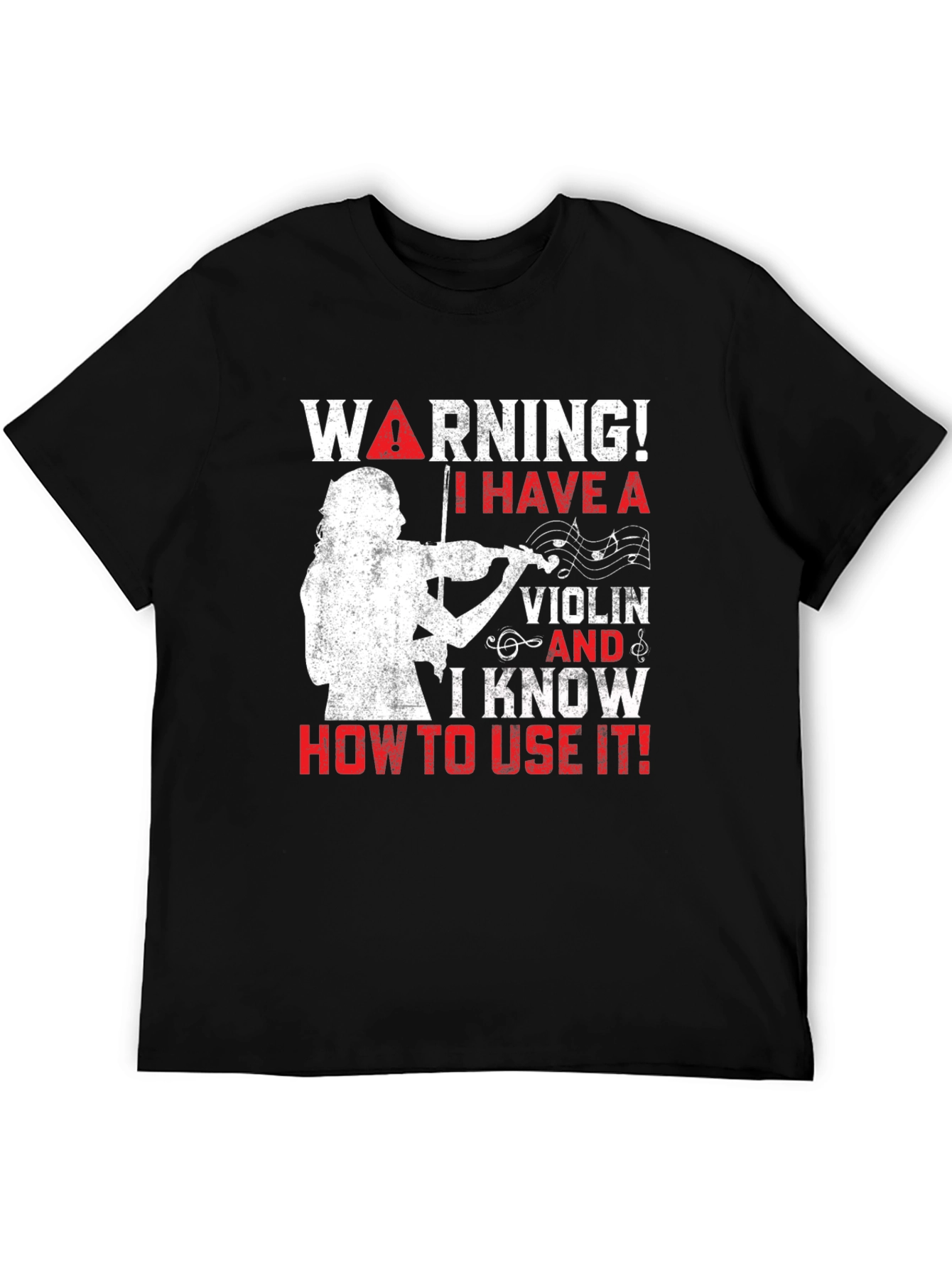 Warning! I Have A Violin T-Shirt - Musician Tee
