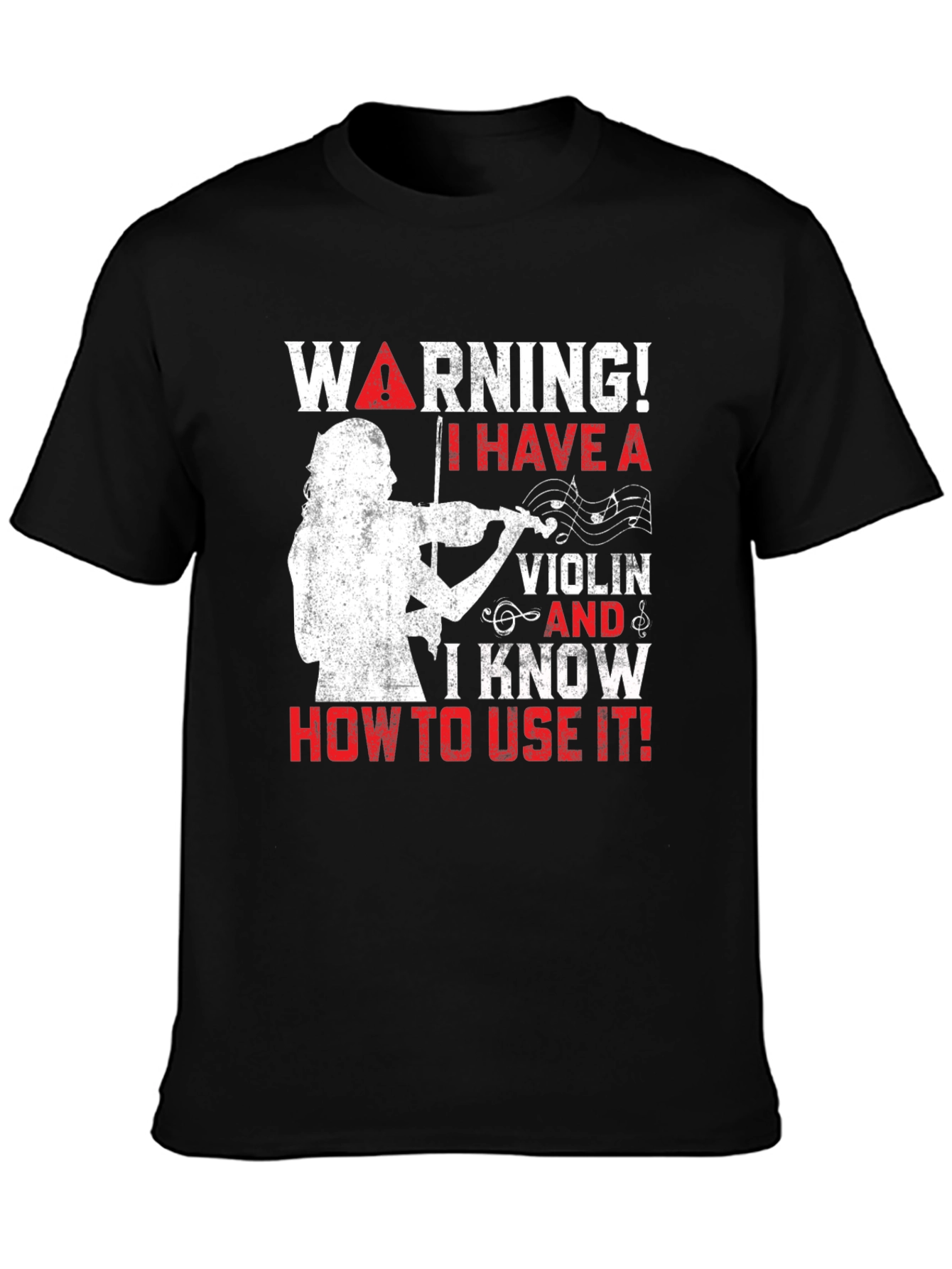 Warning! I Have A Violin T-Shirt - Musician Tee