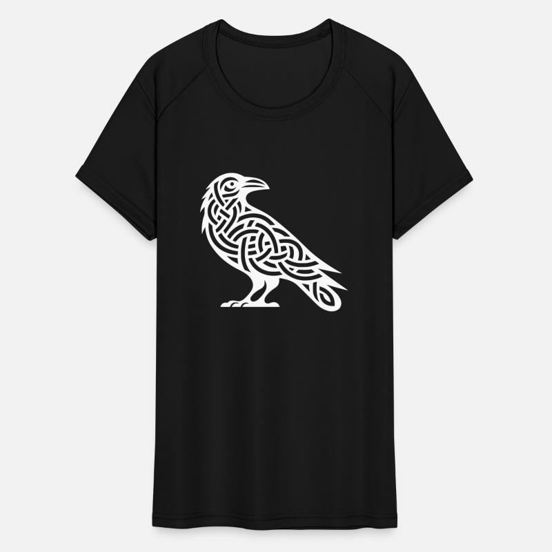 Raven Bird In Celtic Tattoo Knot Style
