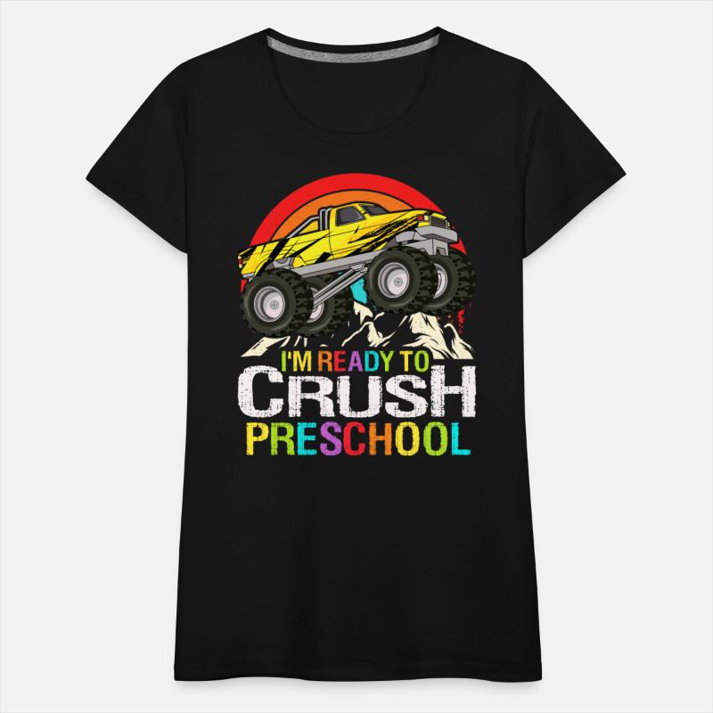 Ready To Crush Preschool Monster truck School Boys
