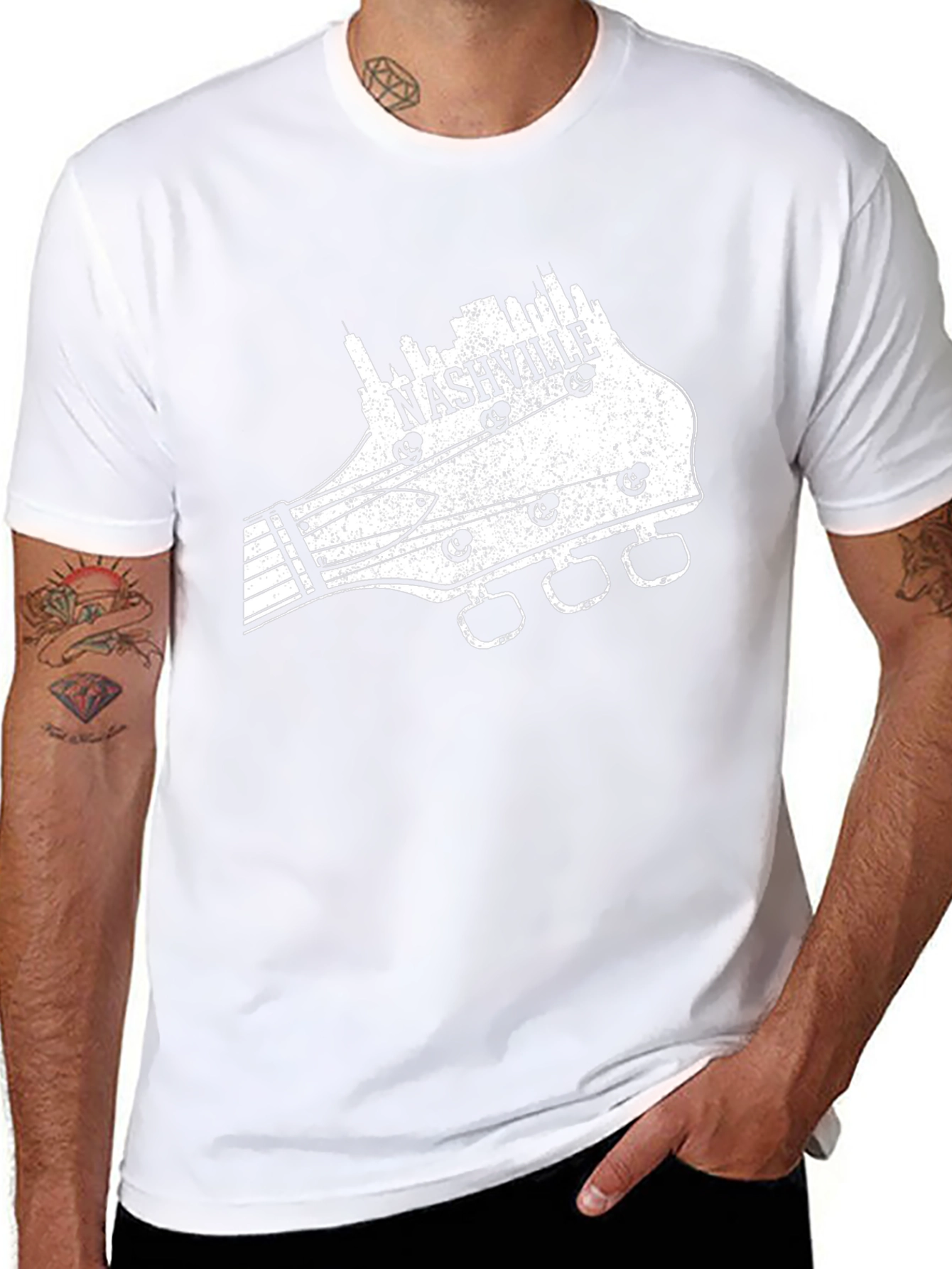 Nashville Guitar Headstock T-Shirt