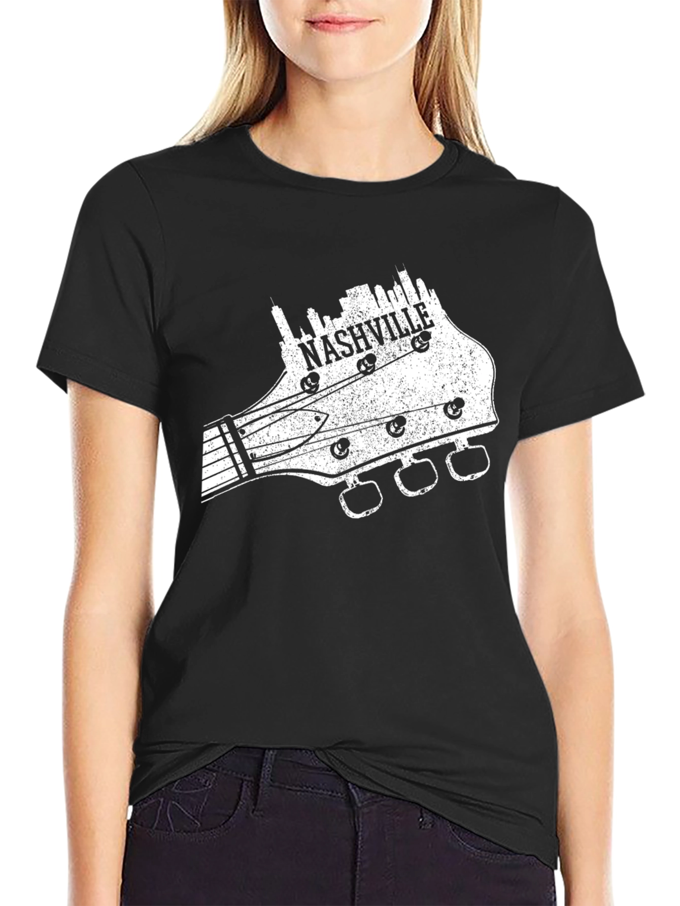 Nashville Guitar Headstock T-Shirt