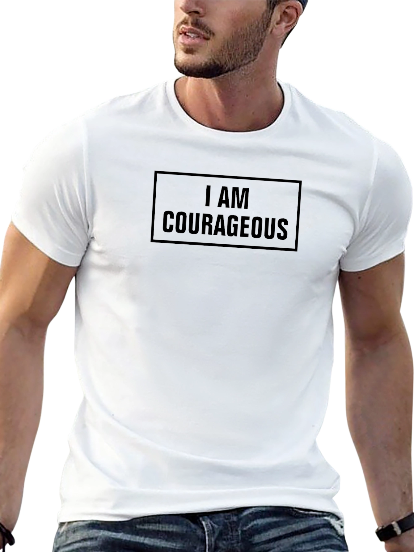 I AM COURAGEOUS Black T-Shirt