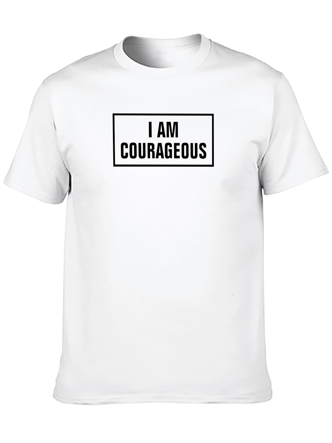 I AM COURAGEOUS Black T-Shirt
