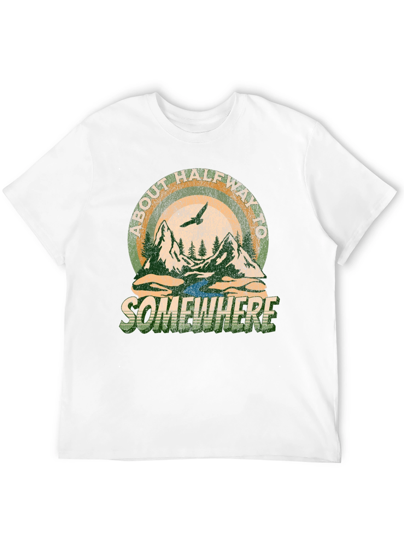 About Halfway To Somewhere Graphic Tee - Black
